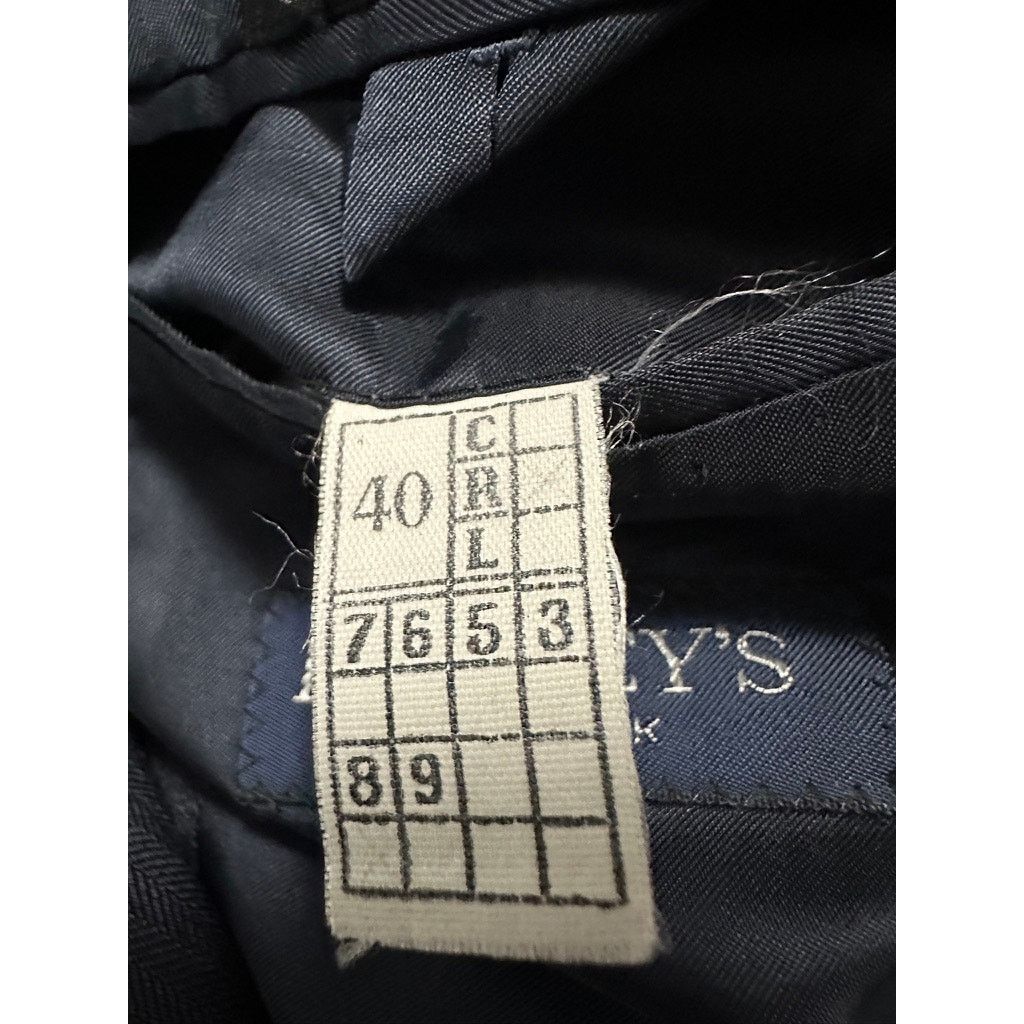Bruno Piattelli Bruno Piattelli for Barney's navy cashmere wool suit Size 40R - 4 Thumbnail