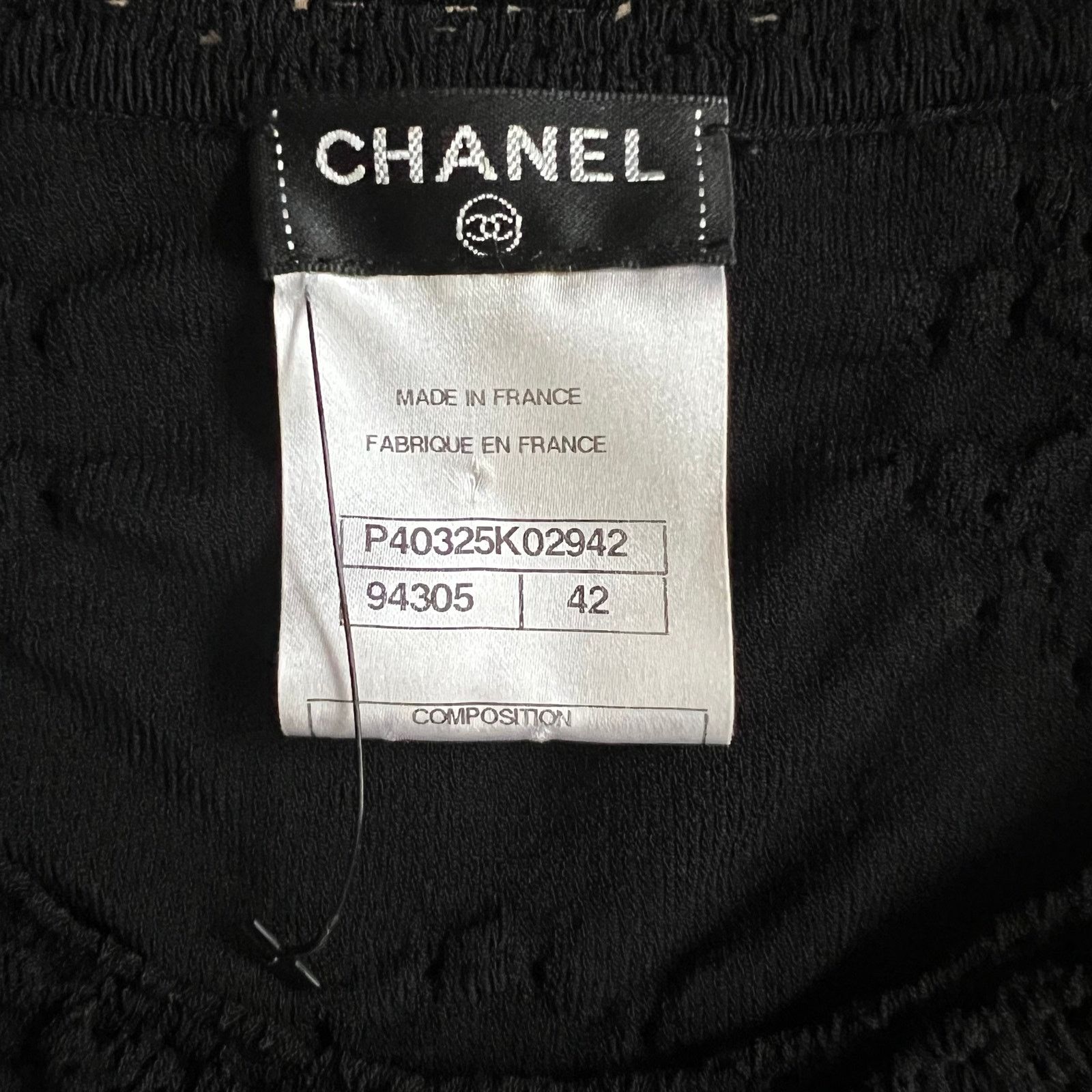 Chanel Chanel Black Shift Mini Dress, L/US10/FR42 Size L / US 10 / IT 46 - 9 Thumbnail