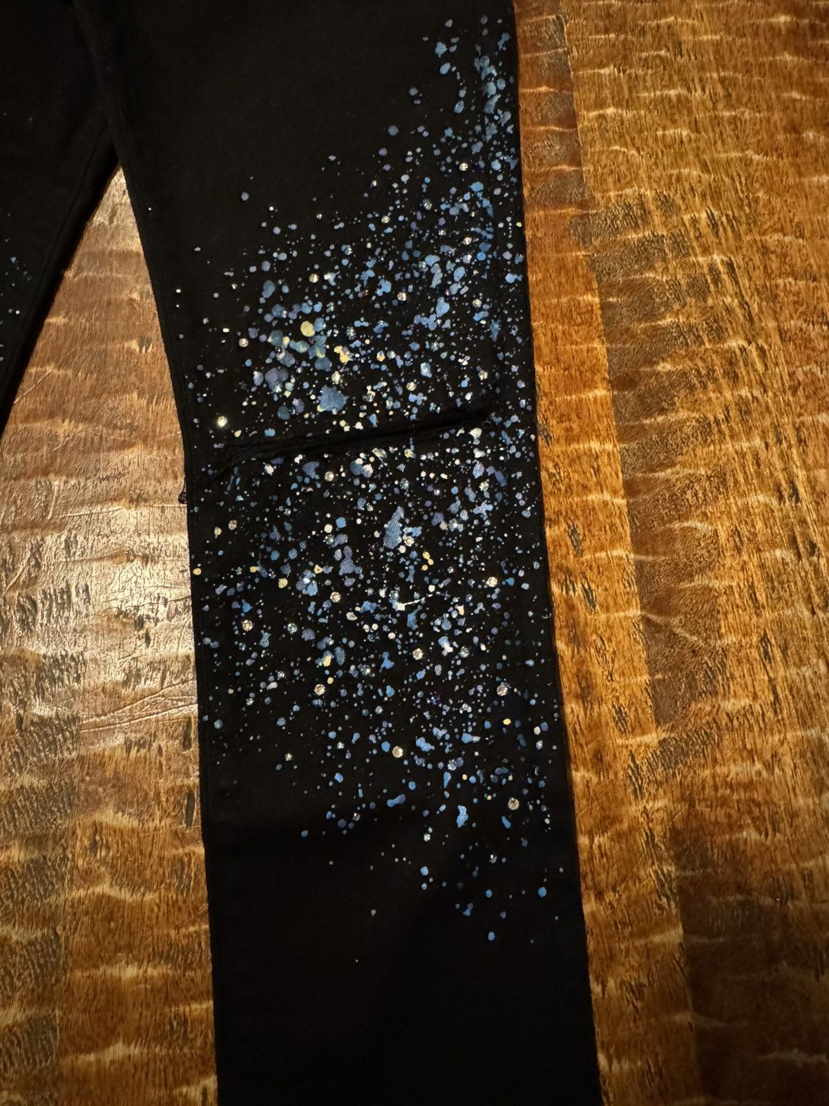 Amiri Crystal Painter Black Jeans 33 Size US 33 - 4 Thumbnail