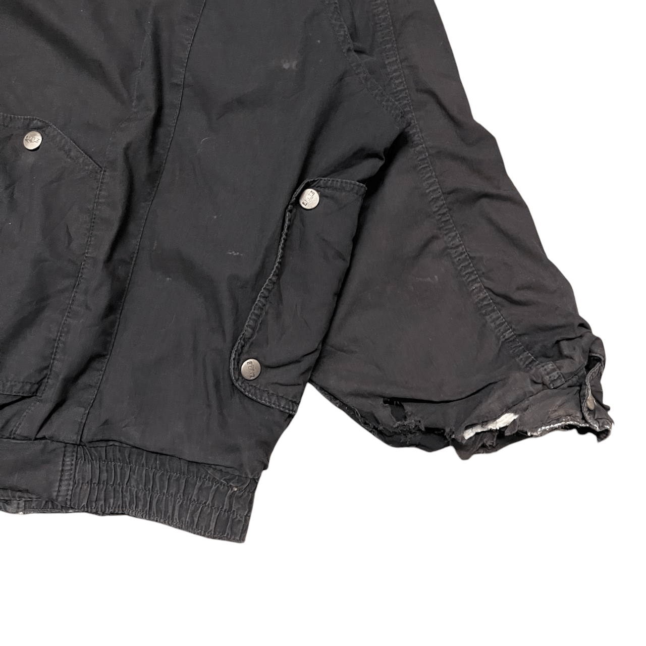 Japanese Brand Vintage Fittz International Thrashed Jacket Issey Miyake Size US L / EU 52-54 / 3 - 20 Thumbnail