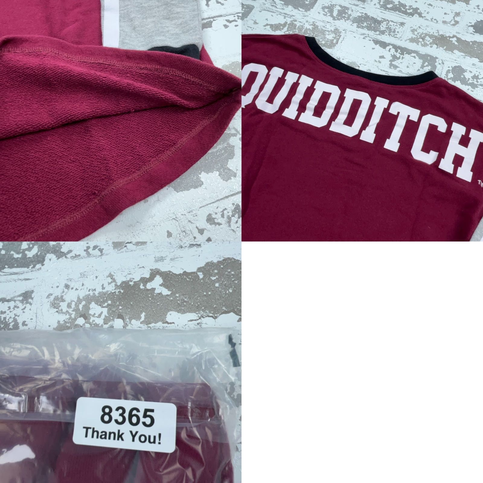 Vintage Harry Potter Sweatshirt Women S Red Knit Pullover Crew Neck Logo All Seasons Lightweight Character: Harry Potter, Quidditch, Small (S) Clothing Size S / US 4 / IT 40 - 8 Thumbnail