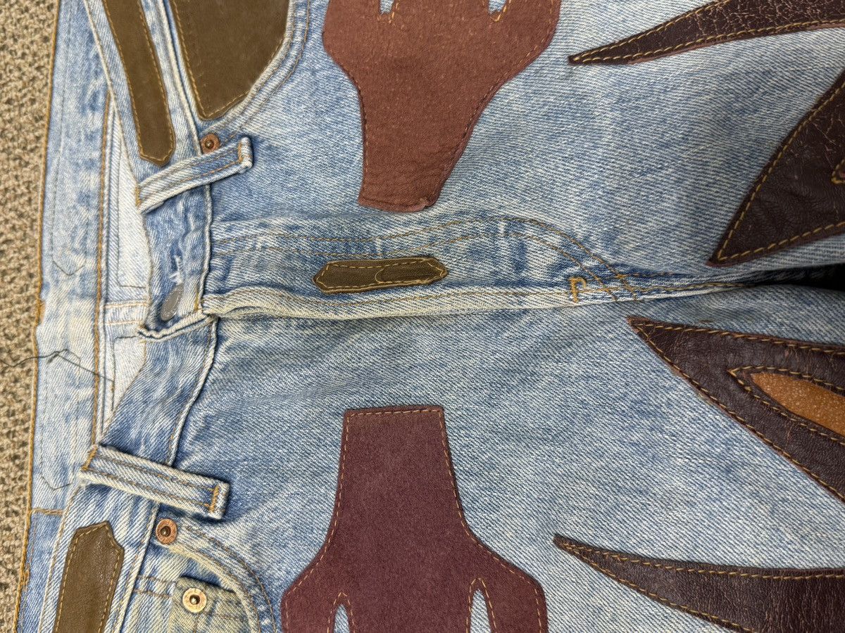 Levi's Vintage Clothing Vintage Levi's Japan 501 Handmade Leather Patch Denim Size US 34 / EU 50 - 5 Thumbnail