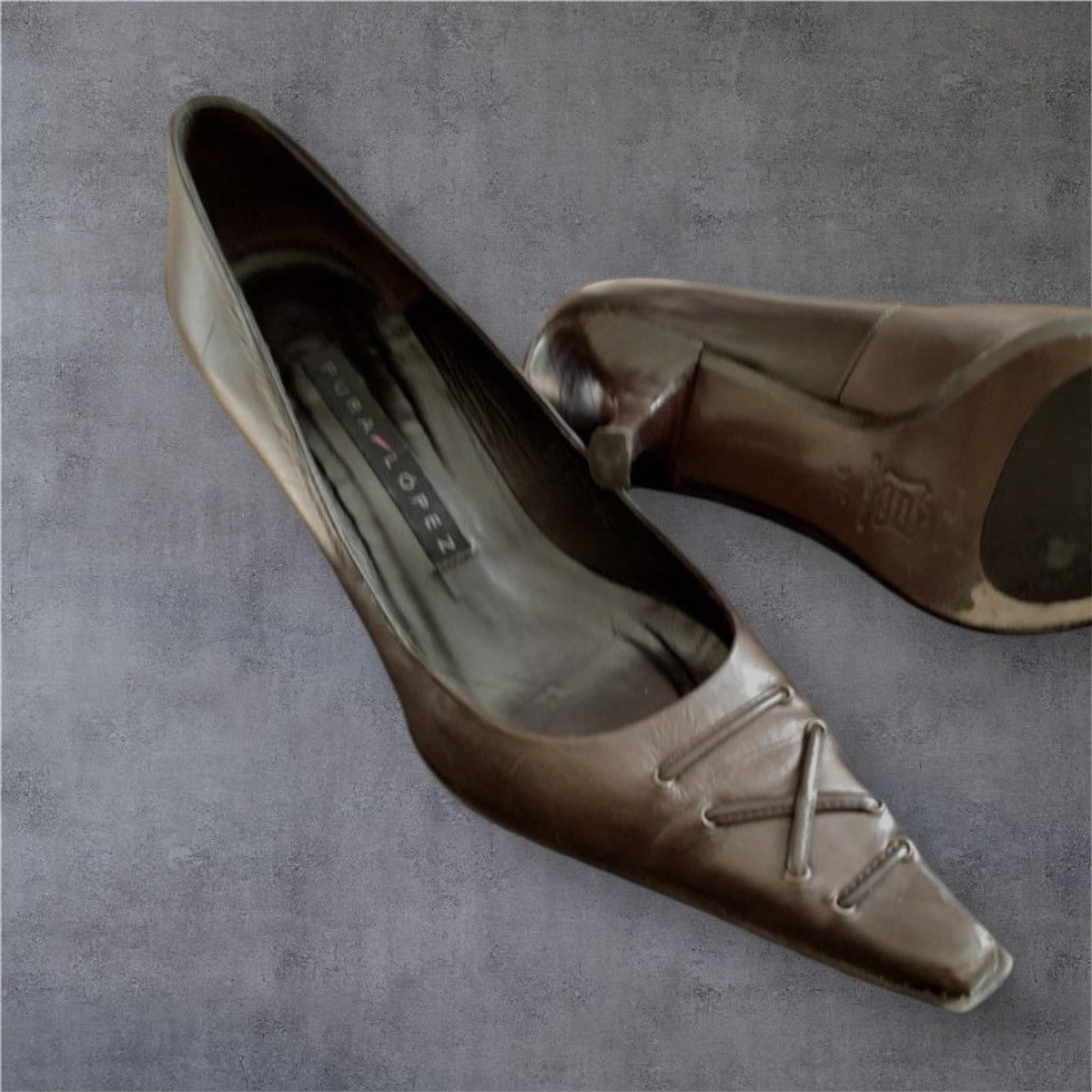 Other Browm leather Pura Lopez loafers Size US 6 / IT 36 - 2 Thumbnail