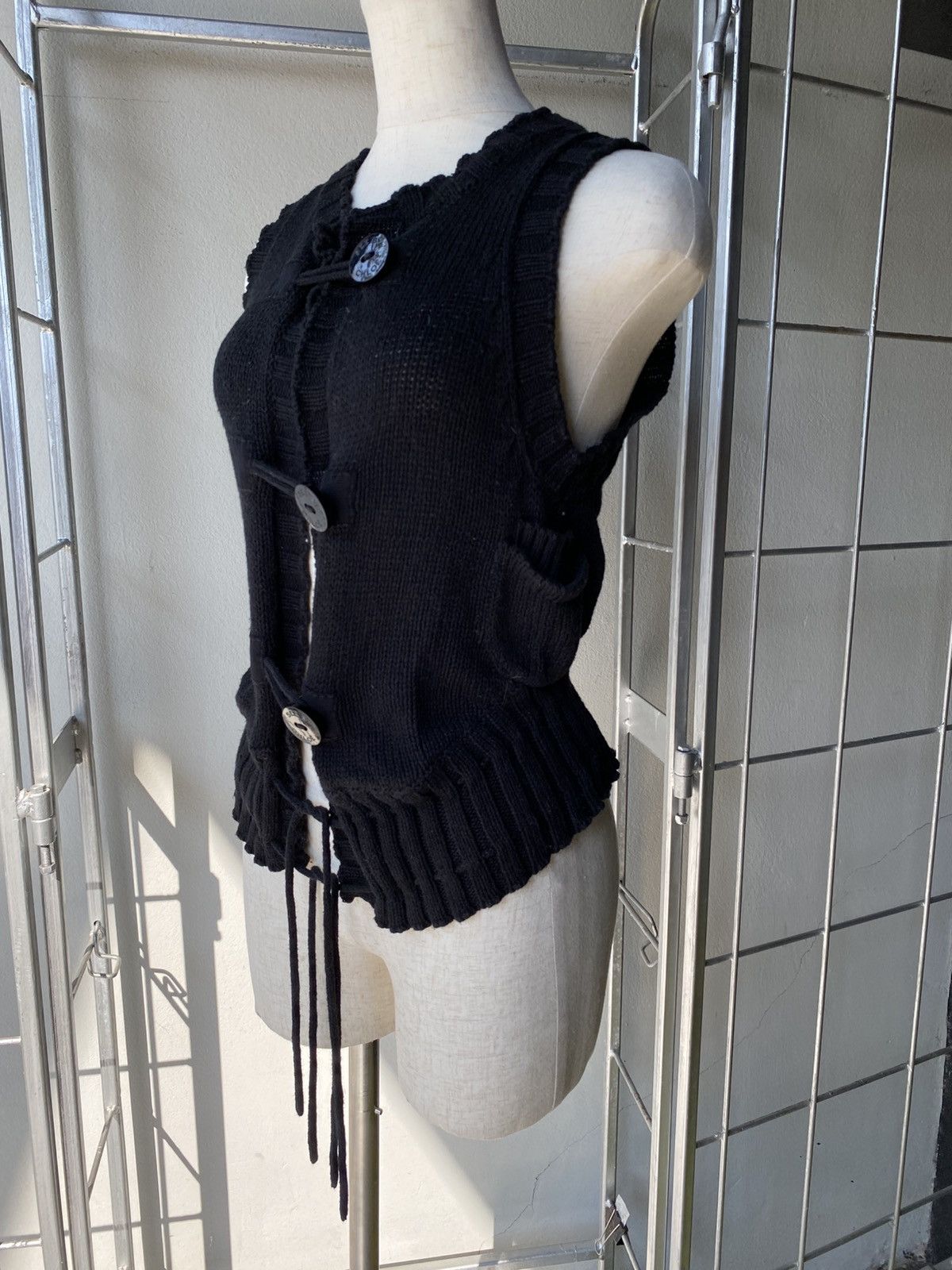 See by Chloe SEE BY CHLOÉ Black Knit Vest Size S / US 4 / IT 40 - 15 Thumbnail