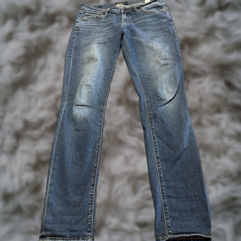 Lucky Brand Lucky Brand Lolita Skinny Jeans Women Size 8 Blue Denim Stretch 5-Pocket Inseam 31"} Size 30" / US 8 / IT 44 - 1 Thumbnail