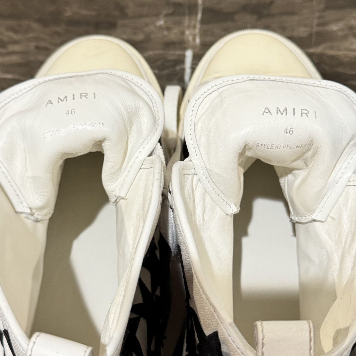 Amiri Amiri Stars Court Hi Star Patch High Top Sneakers Size US 13 / EU 46 - 12 Thumbnail