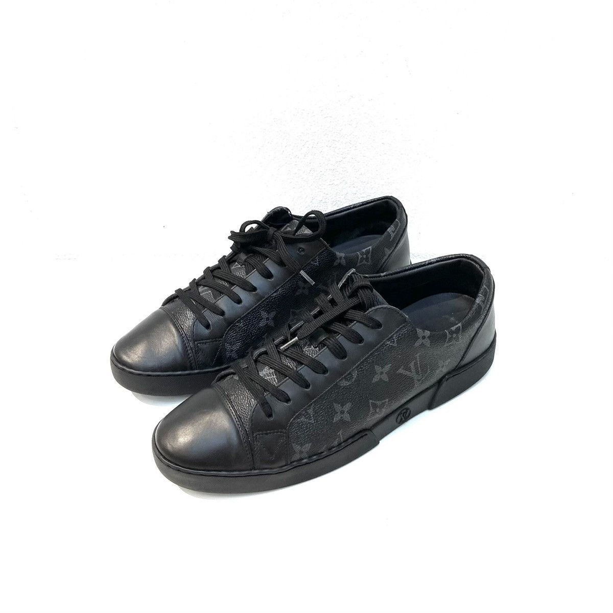 Louis Vuitton Louis Vuitton Match-Up sneakers in black monogram leather Size US 9 / EU 42 - 1 Thumbnail