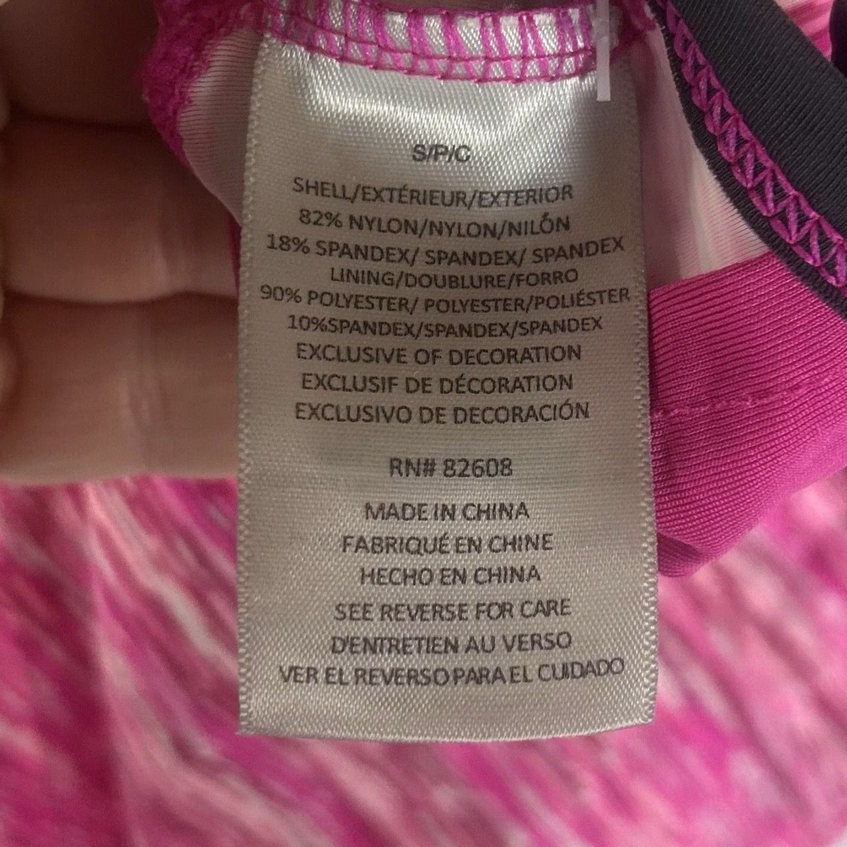 Free Country Free Country Tankini Swim Top Womens S Pink Striped Padded NWT Size S / US 4 / IT 40 - 4 Thumbnail
