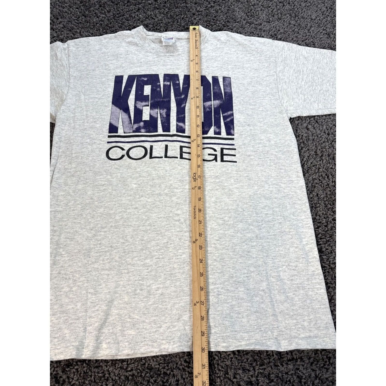 Spell VINTAGE Kenyon College T Shirt Mens XL White Graphic Spell Out University 90s College Comics Art Grunge Hipster Music TV SC Shirt Mens Size US XL / EU 56 / 4 - 2 Thumbnail