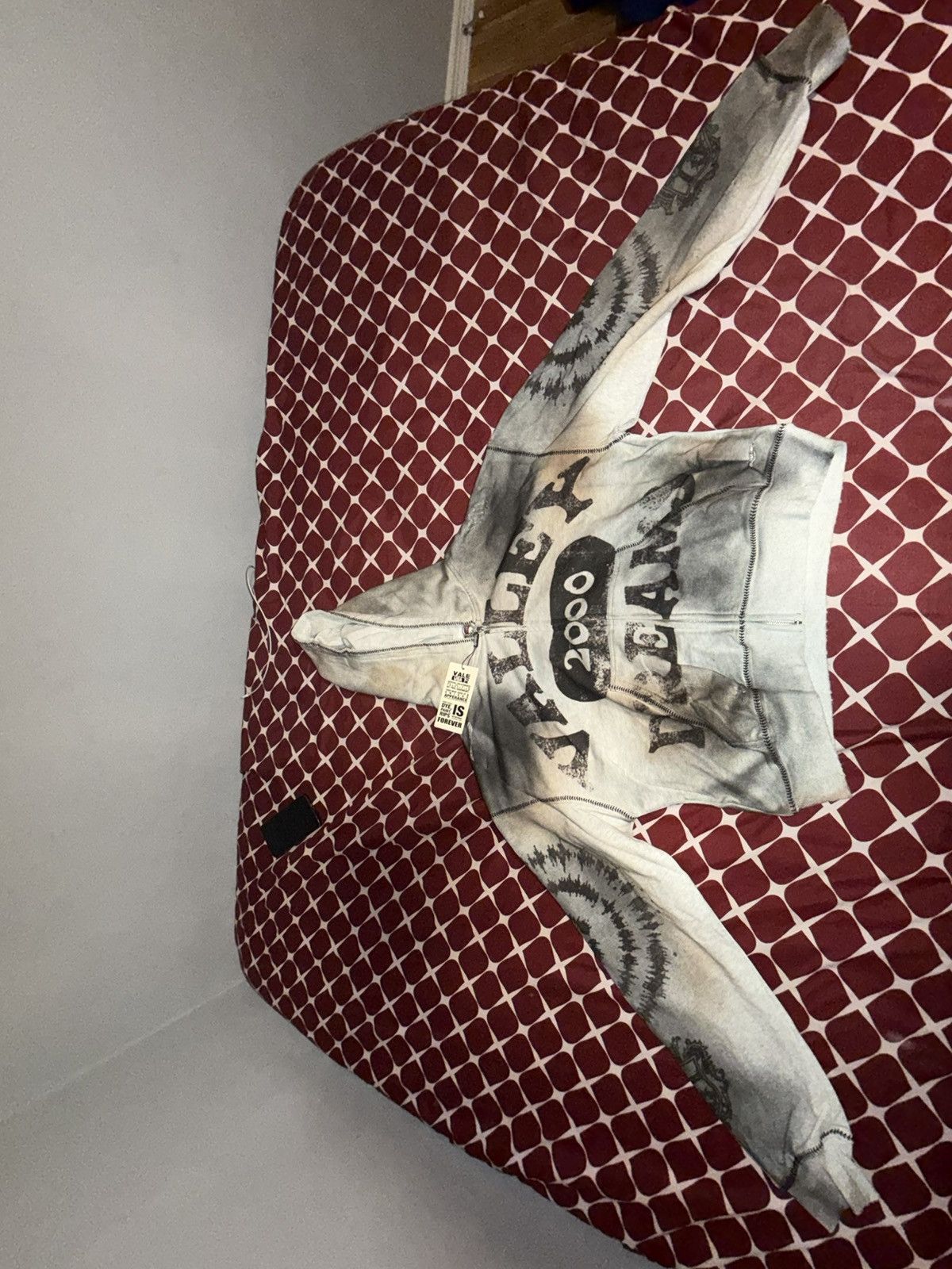 Other Vale Forever Valley Dreams Spiral Zip Up Hoodie Dark White Size US S / EU 44-46 / 1 - 1 Thumbnail