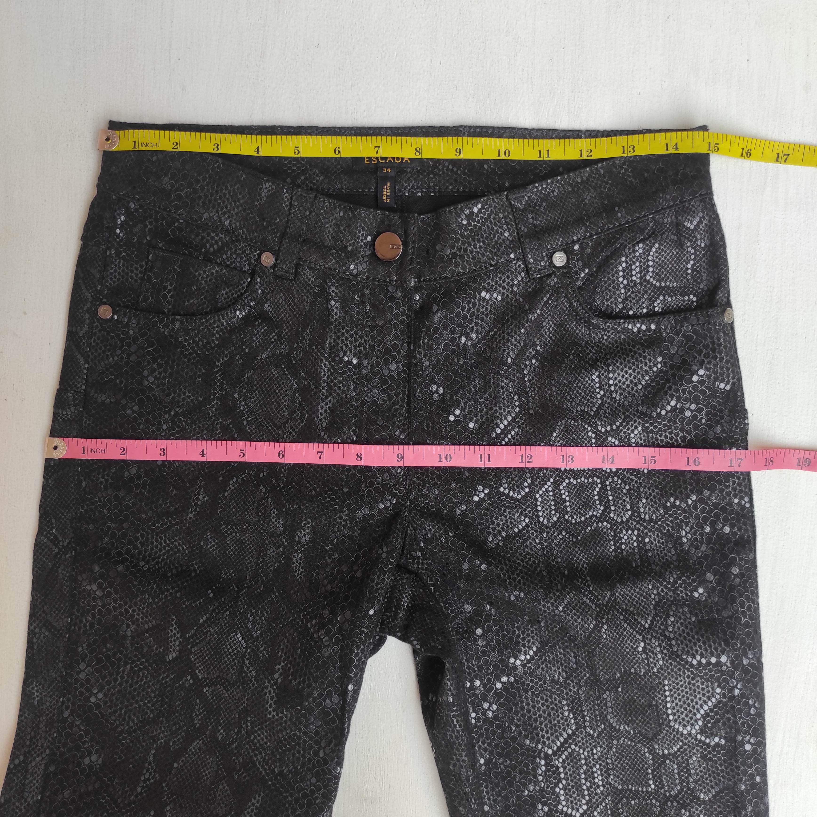 Escada Escada Python Pants Black Snake Print Sexy Designer Size 30" / US 8 / IT 44 - 17 Thumbnail