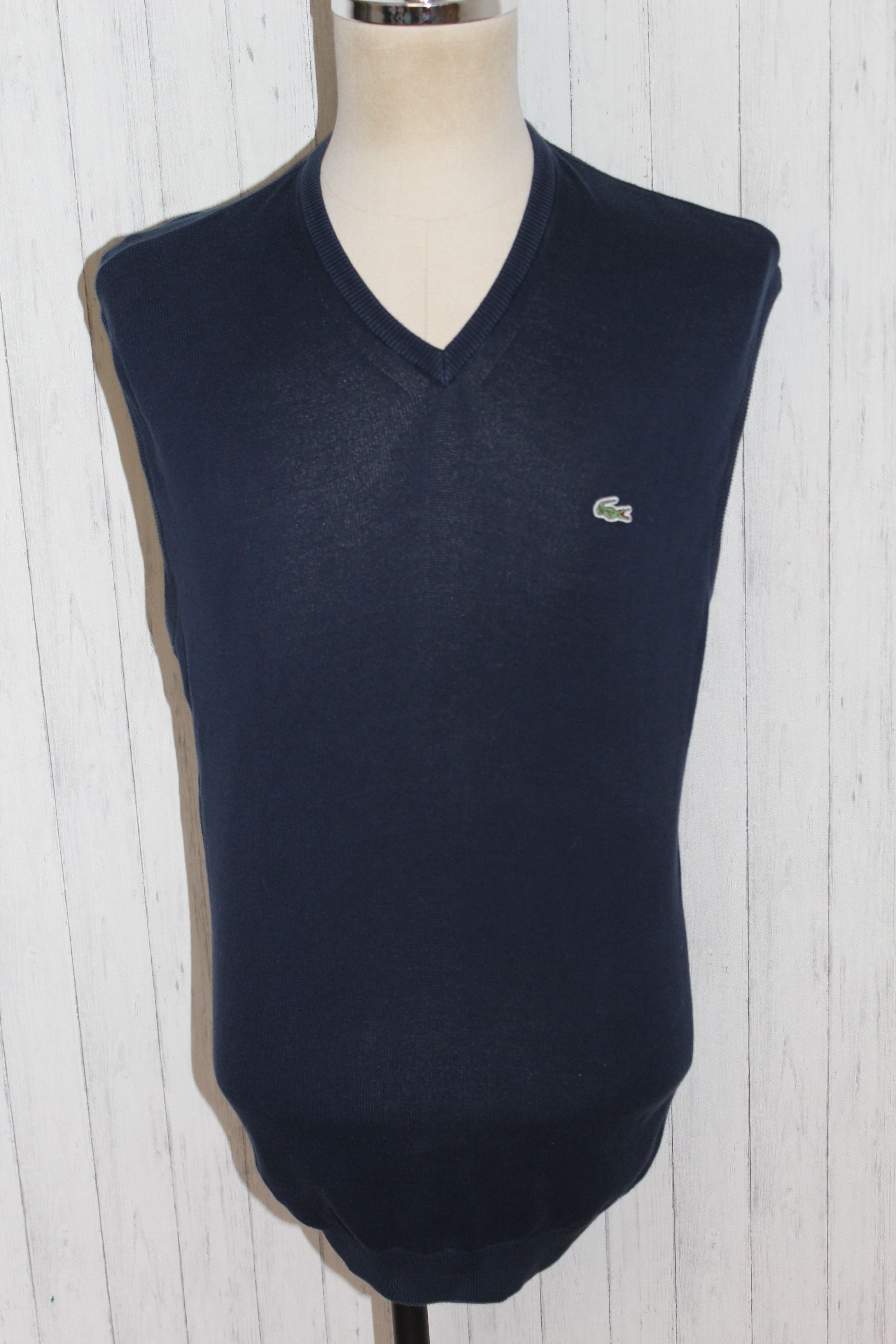 Polo Ralph Lauren Men's Lacoste Crew Neck Blue Vest Waistcoat Size XL Size US XL / EU 56 / 4 - 2 Thumbnail