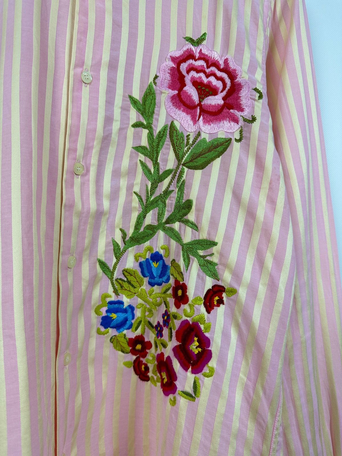 Christian Lacroix Christian Lacroix Flowers Print Long Sleeve Button Up Shirt Size US M / EU 48-50 / 2 - 10 Thumbnail