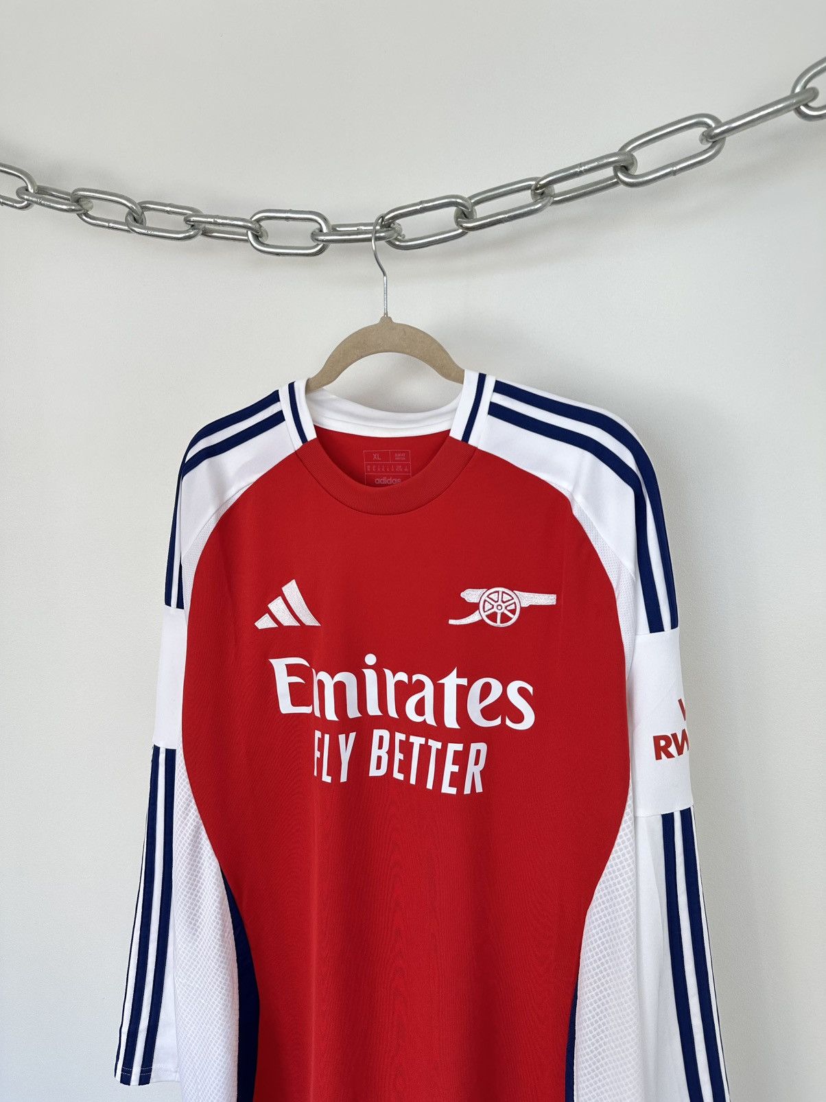 Adidas Adidas FC Arsenal 2024-25 Home Long Sleeve Soccer Jersey Size US XL / EU 56 / 4 - 4 Thumbnail