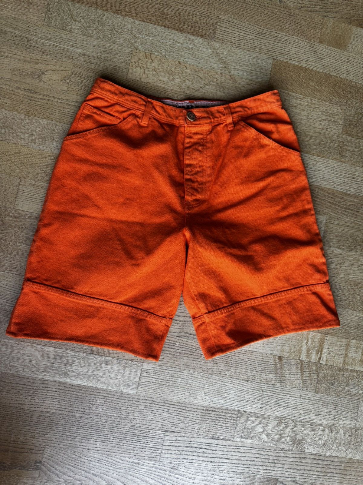 Walter Van Beirendonck Daniel Poole 1990‘s Neon Orange Shorts Size US 33 - 2 Thumbnail
