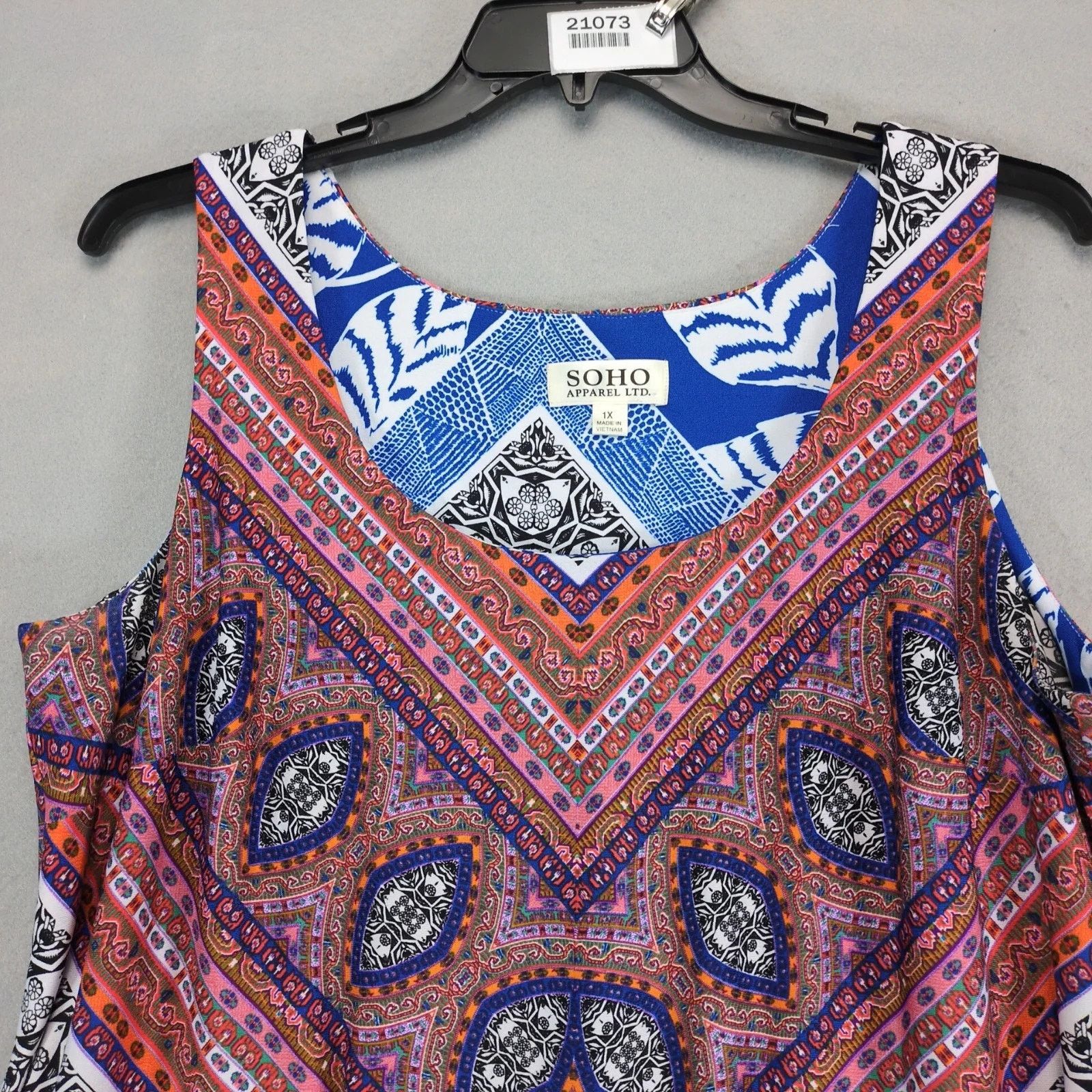 Other Soho Apparel A-Line Sleeveless Tank Dress Plus Size 1X Flowy Size XL / US 12-14 / IT 48-50 - 7 Thumbnail