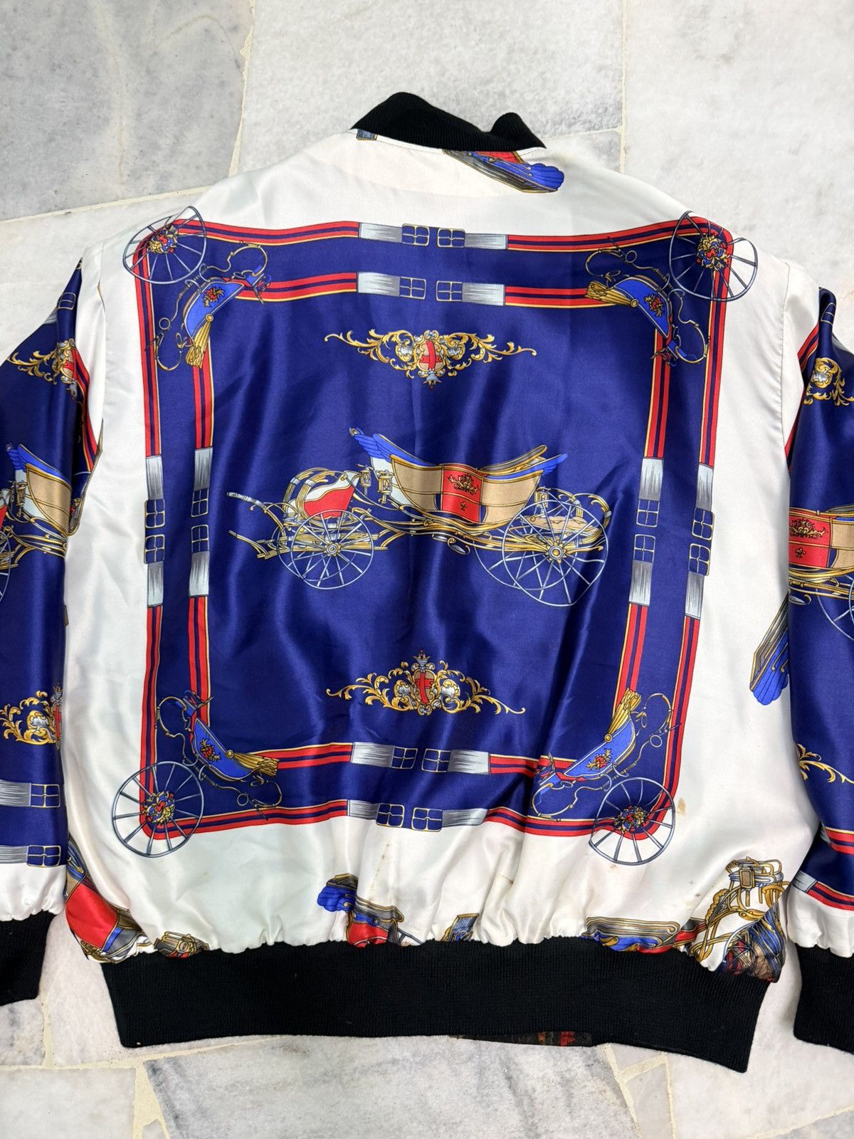 Vintage Rare Vintage 80s 90s Abstract Art Bomber Jacket Size US L / EU 52-54 / 3 - 8 Thumbnail