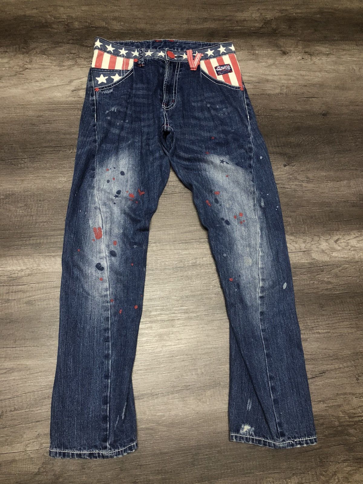 Japanese Brand BLUE MOON BLUE DENIM JEANS Size US 30 / EU 46 - 14 Thumbnail