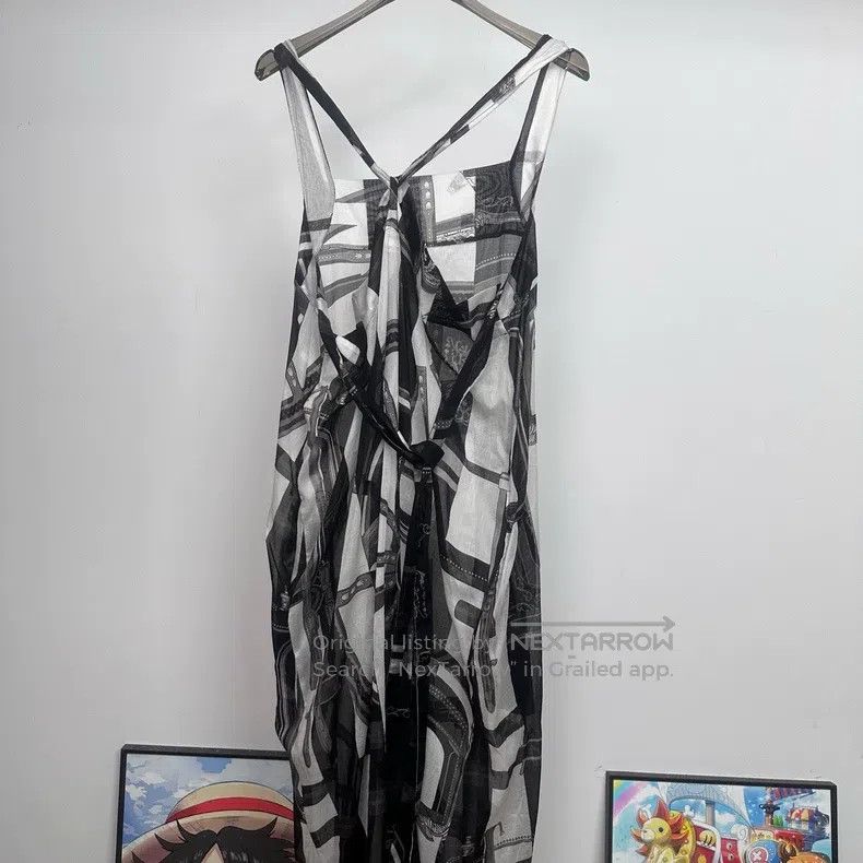 Hermes Hermes Printed Color Block Long Sleeveless Dress Size XS / US 0-2 / IT 36-38 - 4 Thumbnail