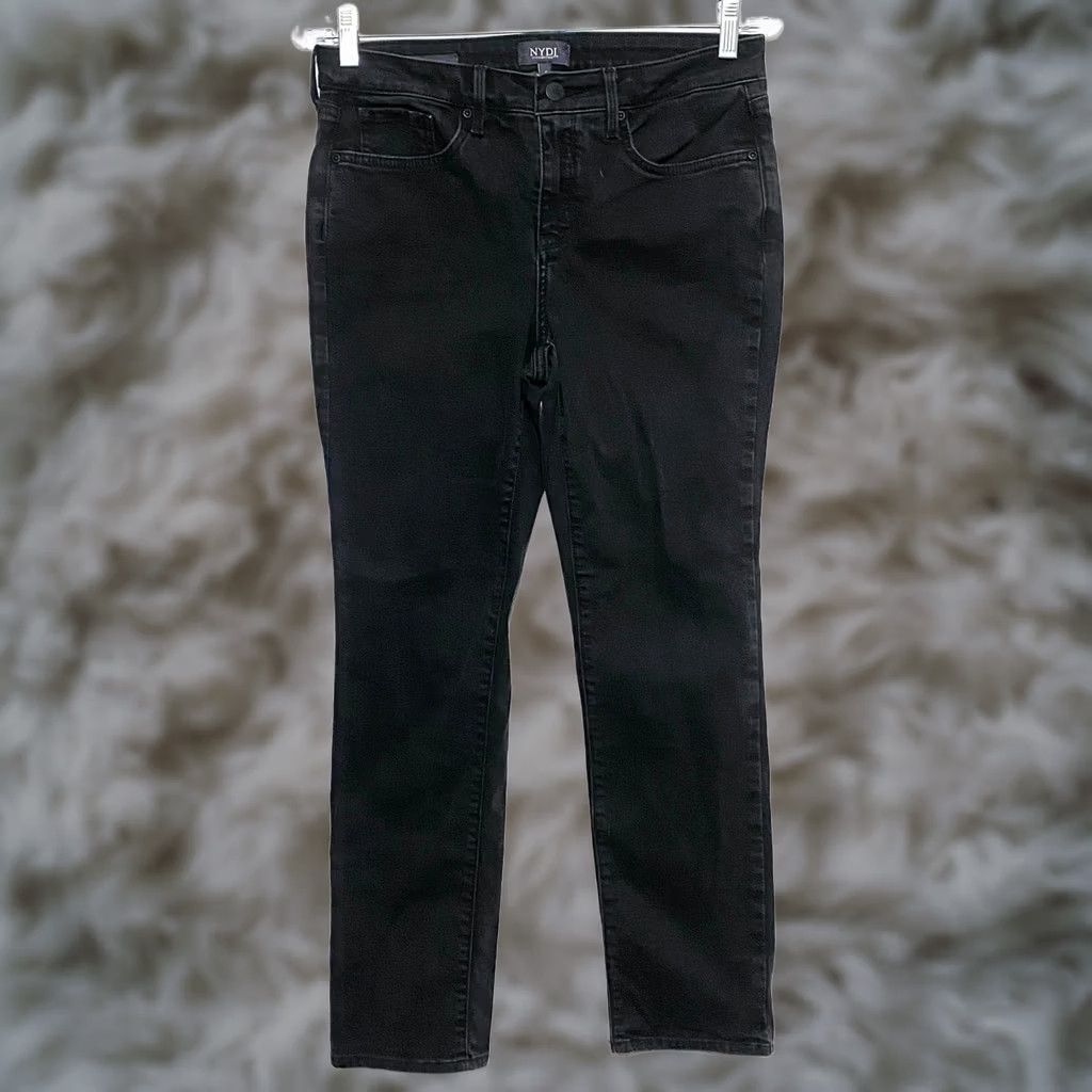 Vintage Not Your Daughters Jeans Black Sheri Slim Womens 4 Lift Tuck Casual Norm Classic Shirt Jeans Womens 4 Black Cotton Lyoce Solid Blacksirls? Size 27" / US 4 / IT 40 - 1 Thumbnail