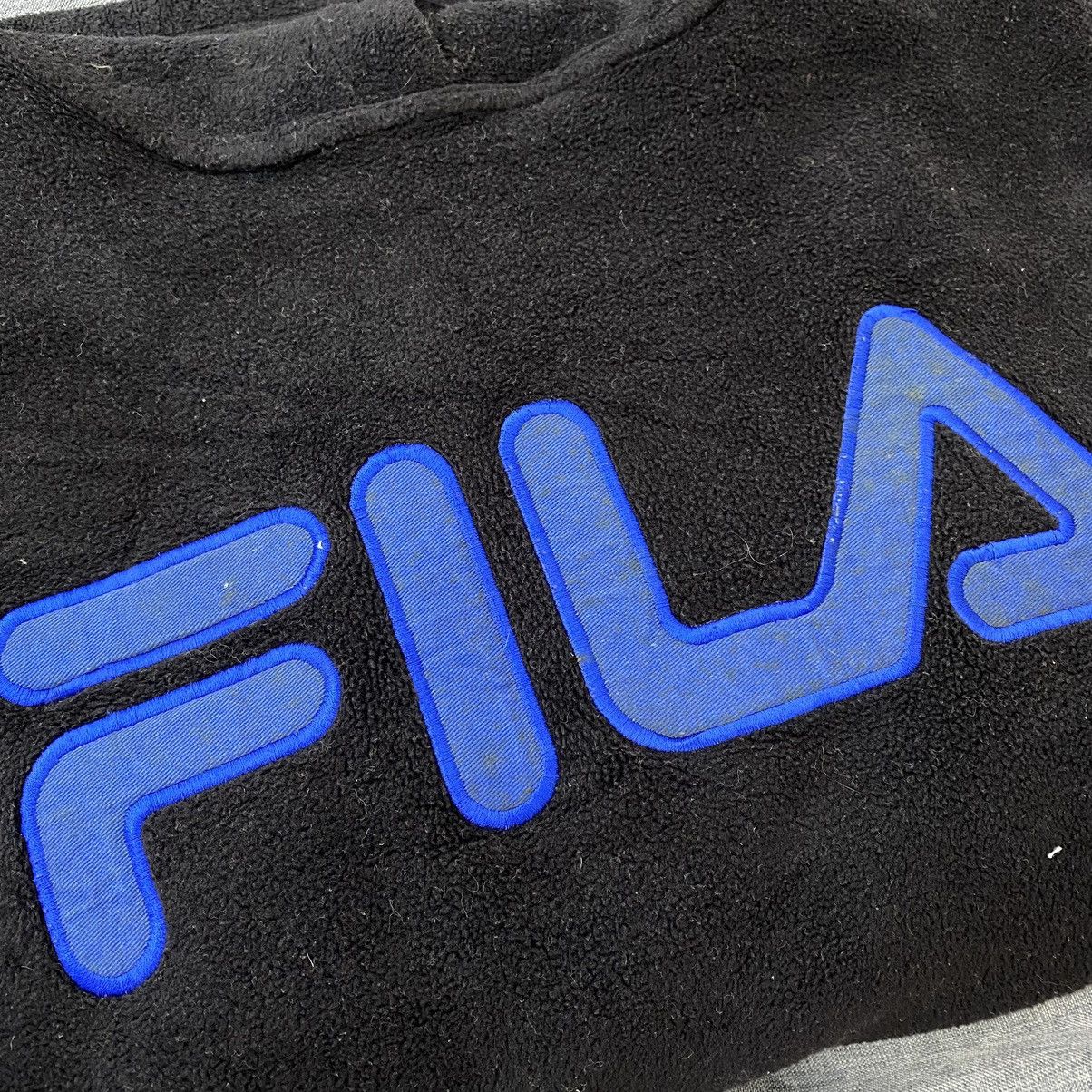 Fila × Vintage Vintage FILA Big Brand Embroidered Retro Sherpa Black Size US M / EU 48-50 / 2 - 8 Thumbnail