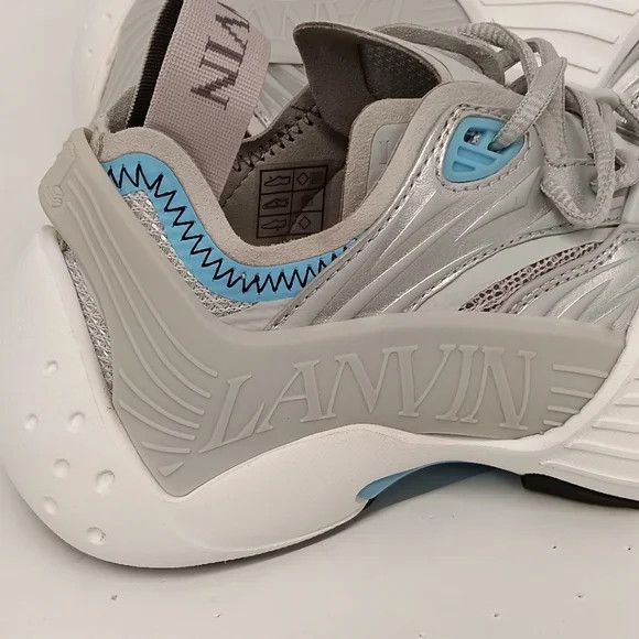 Lanvin Lanvin Flash X Silver Mesh Low-Top Sneakers - EU36/US6 Size US 6 / IT 36 - 9 Thumbnail