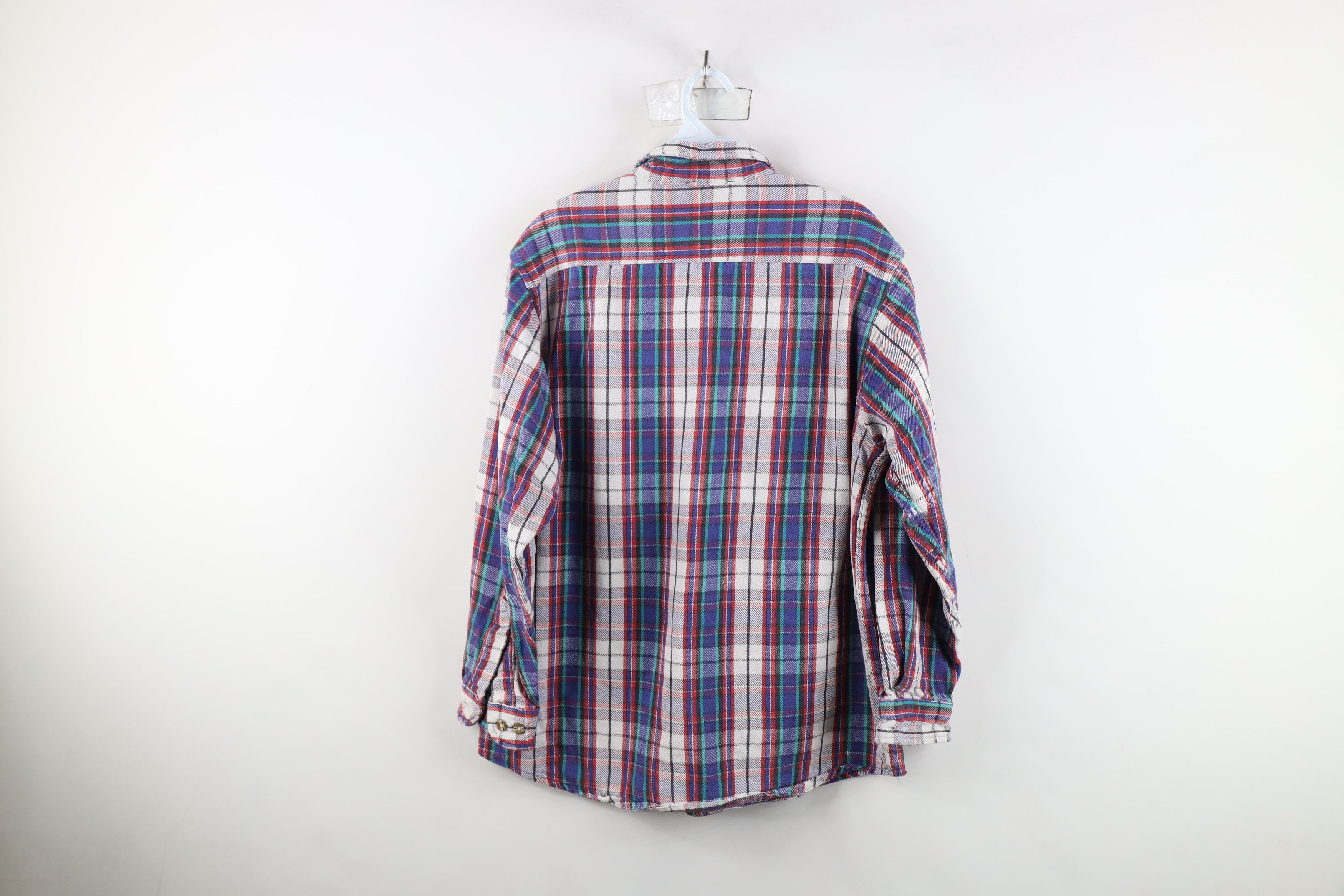 Vintage Vintage 90s Streetwear Heavyweight Flannel Button Shirt Size US L / EU 52-54 / 3 - 13 Thumbnail