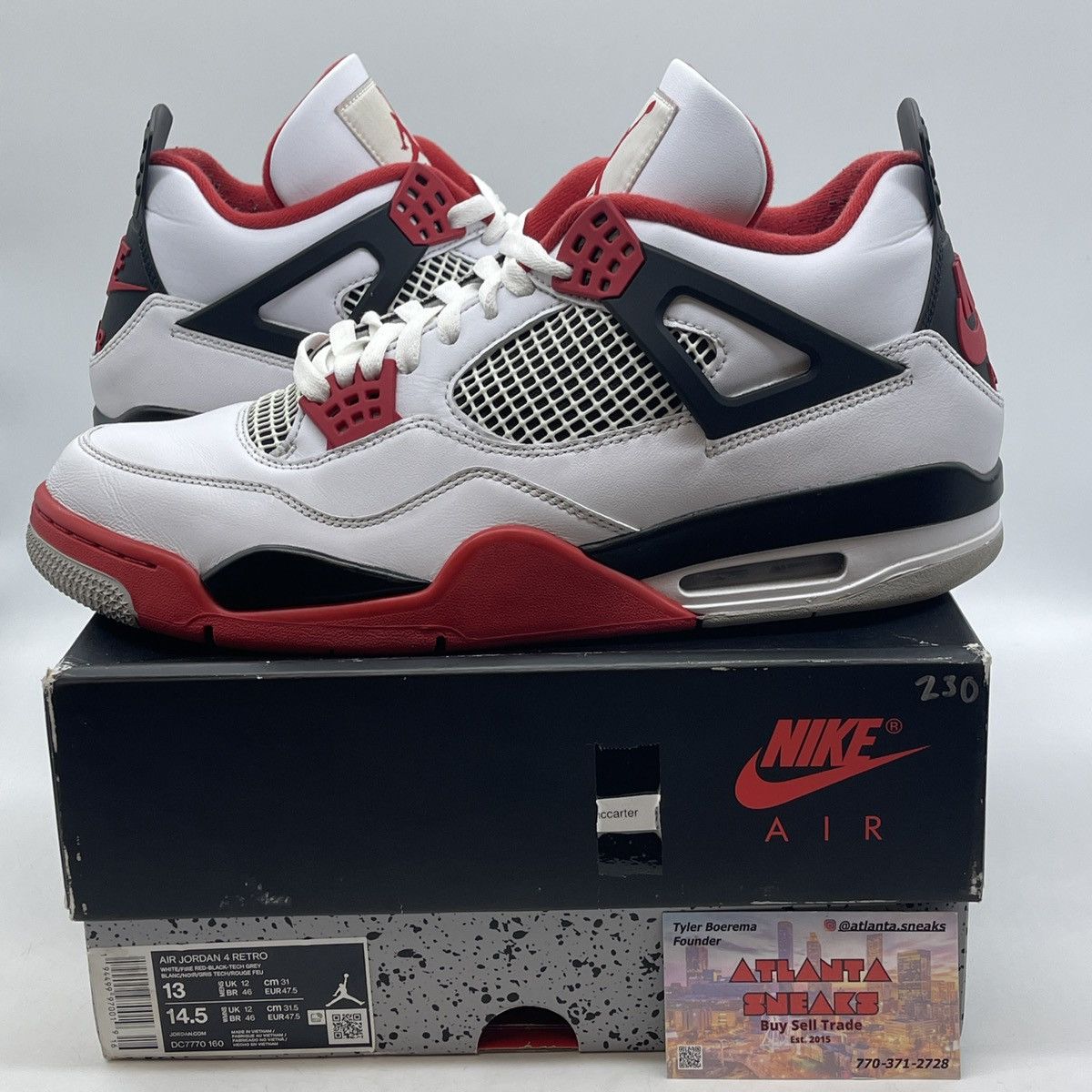 Jordan Brand Air Jordan 4 fire red Size US 13 / EU 46 - 1 Thumbnail