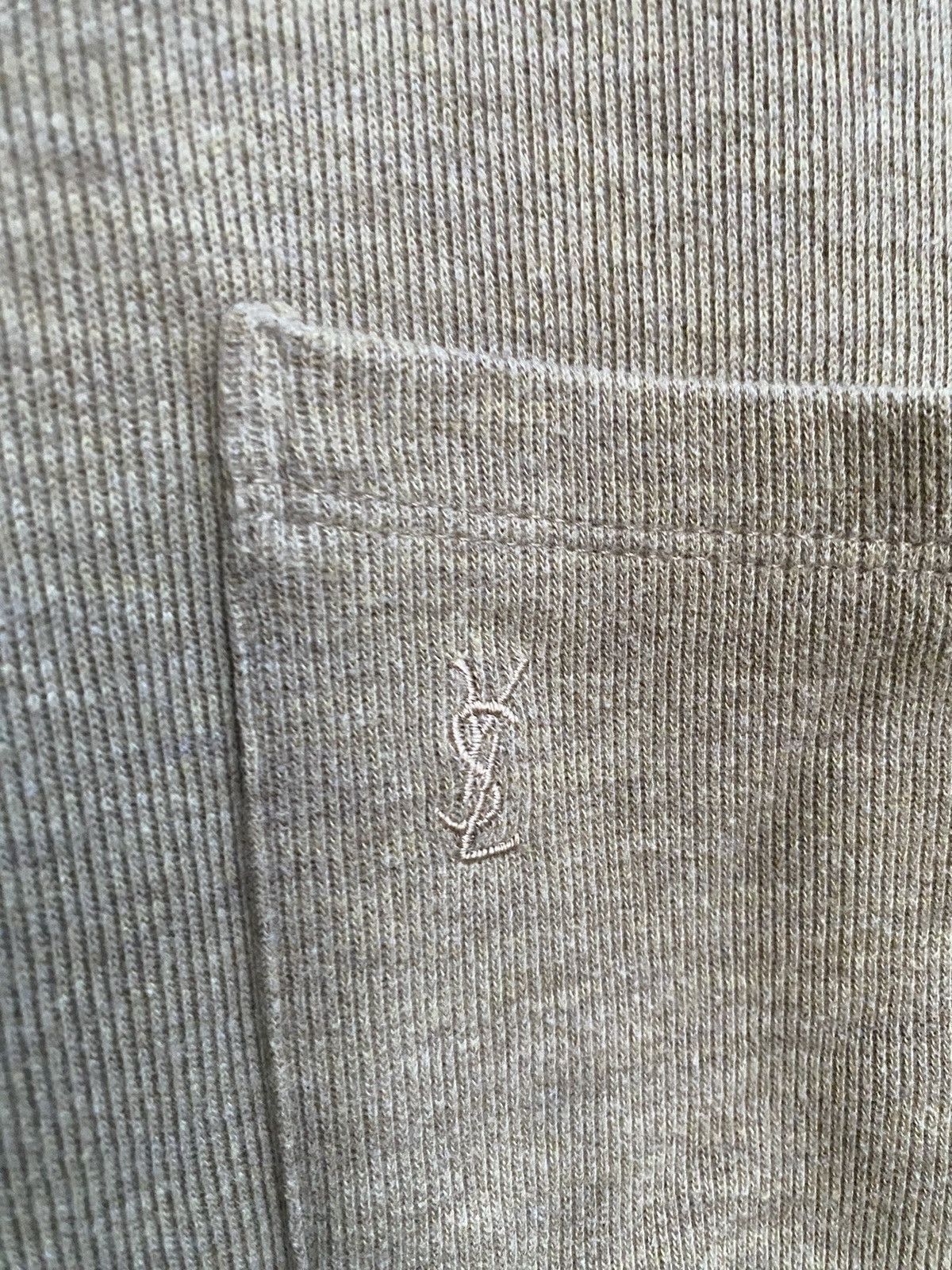Yves Saint Laurent 90’s YSL Sweatshirt 1/4 Beige Vintage Sweater Quarter Zip Size US L / EU 52-54 / 3 - 2 Thumbnail