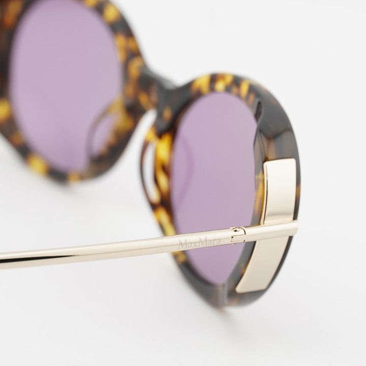Max Mara Max Mara MALIBU10 MM0080 53Y Sunglasses Blonde Havana Oval Size ONE SIZE - 10 Thumbnail