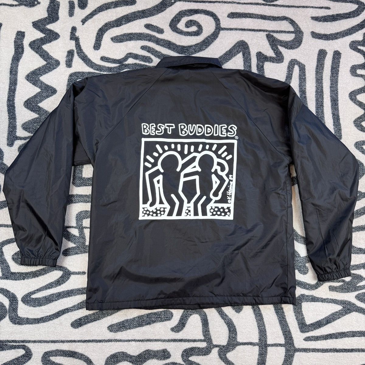Augusta Sportswear Vintage Volvo Keith Haring Wind Breaker Jacket L Size US L / EU 52-54 / 3 - 5 Thumbnail