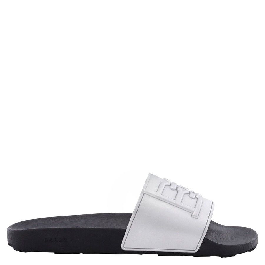Bally o1y1224 Slippers in Silver/Black Size US 12 / EU 45 - 3 Thumbnail