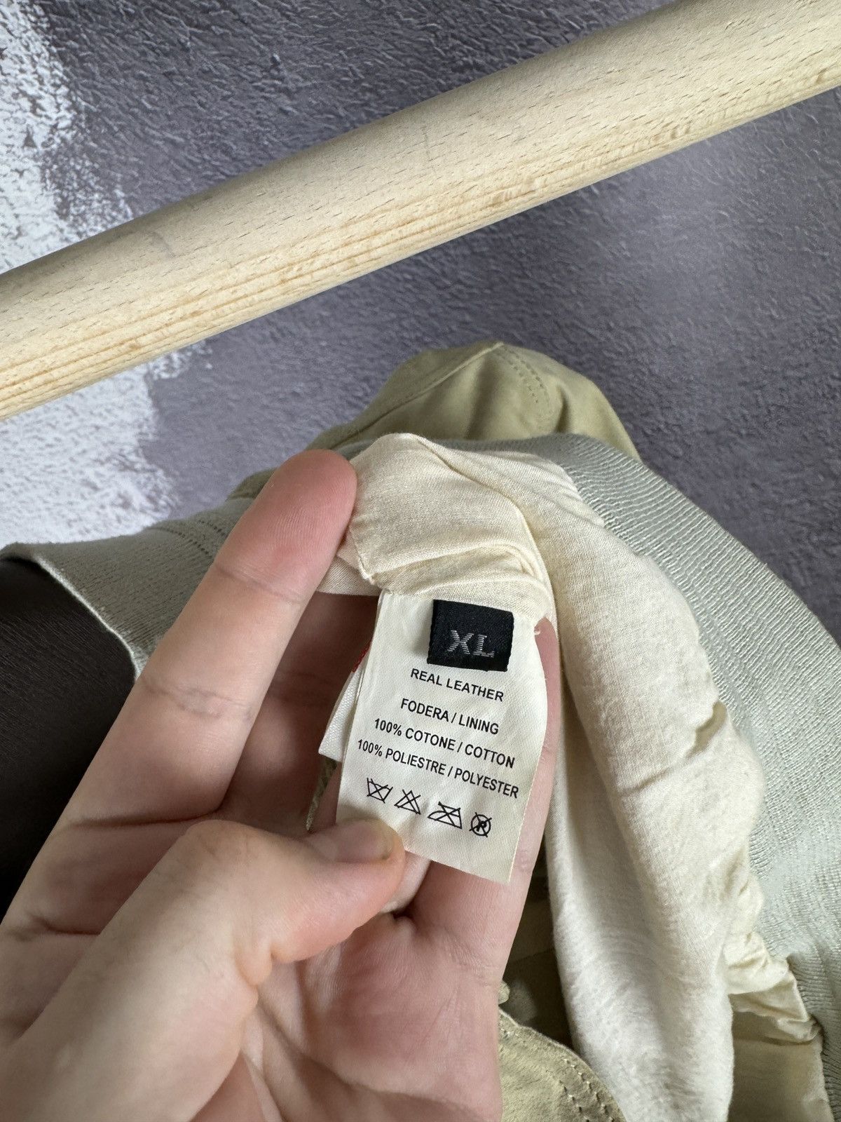 Japanese Brand Yuko beige leather bomber jacket Japanese style Size XL / US 12-14 / IT 48-50 - 9 Thumbnail
