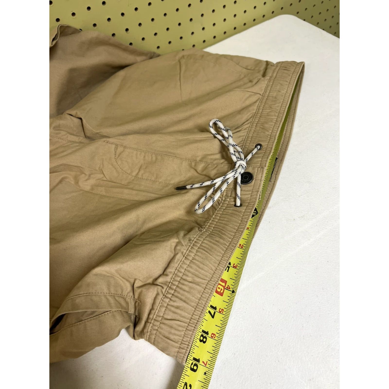 Reyn Spooner Reyn Spooner Solid Beach Twill Chino Drawstring Pants Men’s 2XL Khaki, Loose, Regular, 32 Inseam, Cotton, Beach Theme, Mens Size US 39 - 4 Thumbnail
