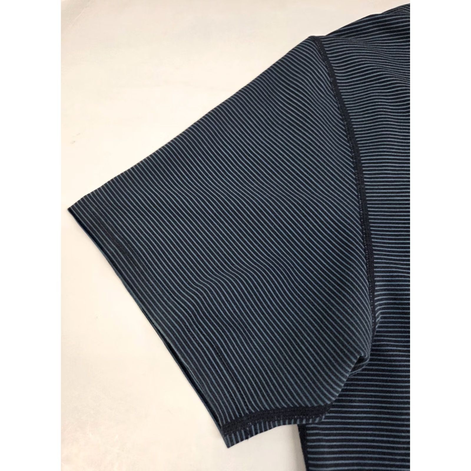 Vintage BYLT Drop Cut Lux Short Sleeve Blue Striped Shirt L Mens Henley Logo Knit Cotton Polyester Spandex Easy Care Regular Fit 8073 Size US L / EU 52-54 / 3 - 7 Thumbnail