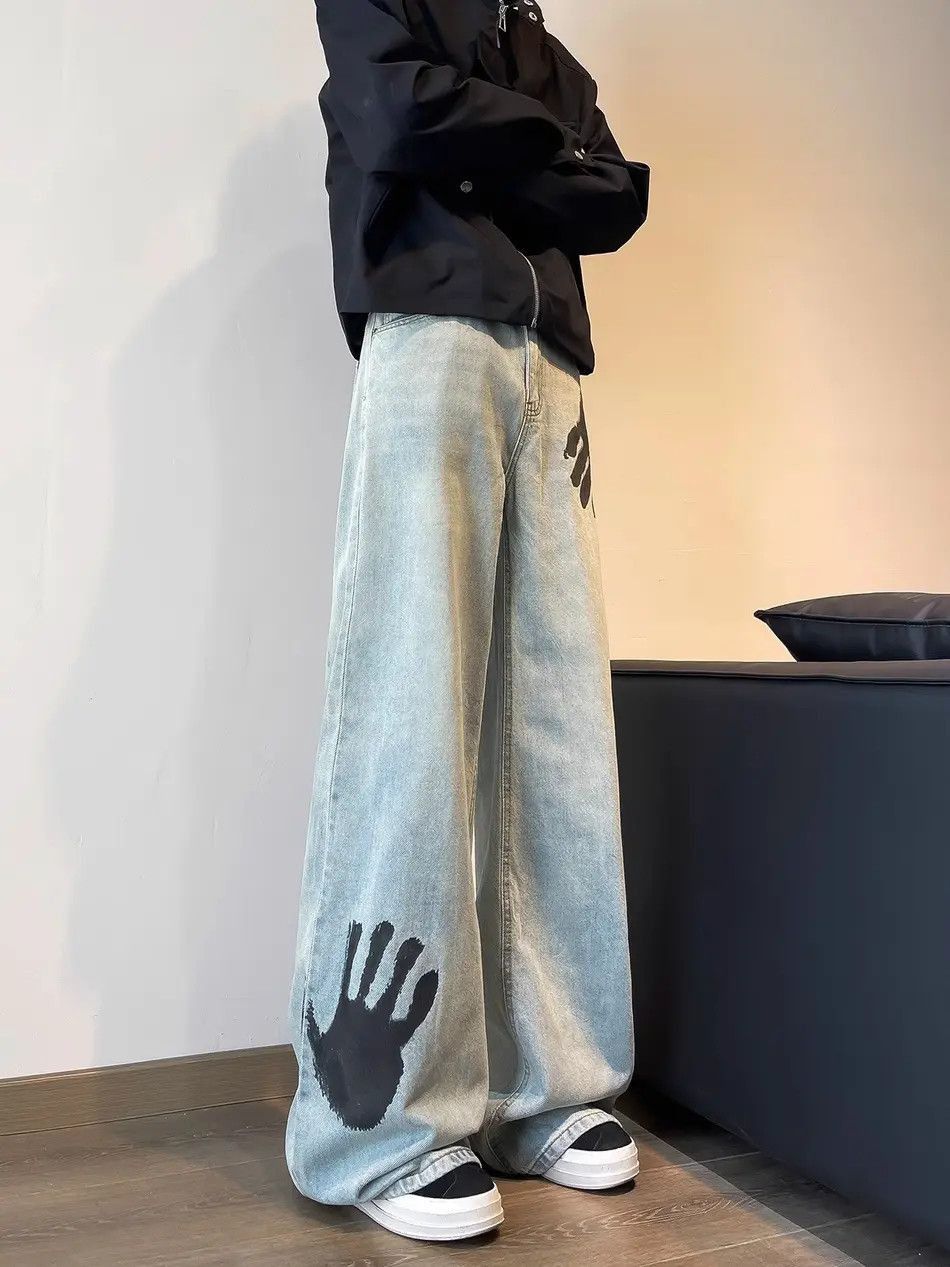 Japanese Brand Retro loose high street micro flared jeans Size US 32 / EU 48 - 3 Thumbnail