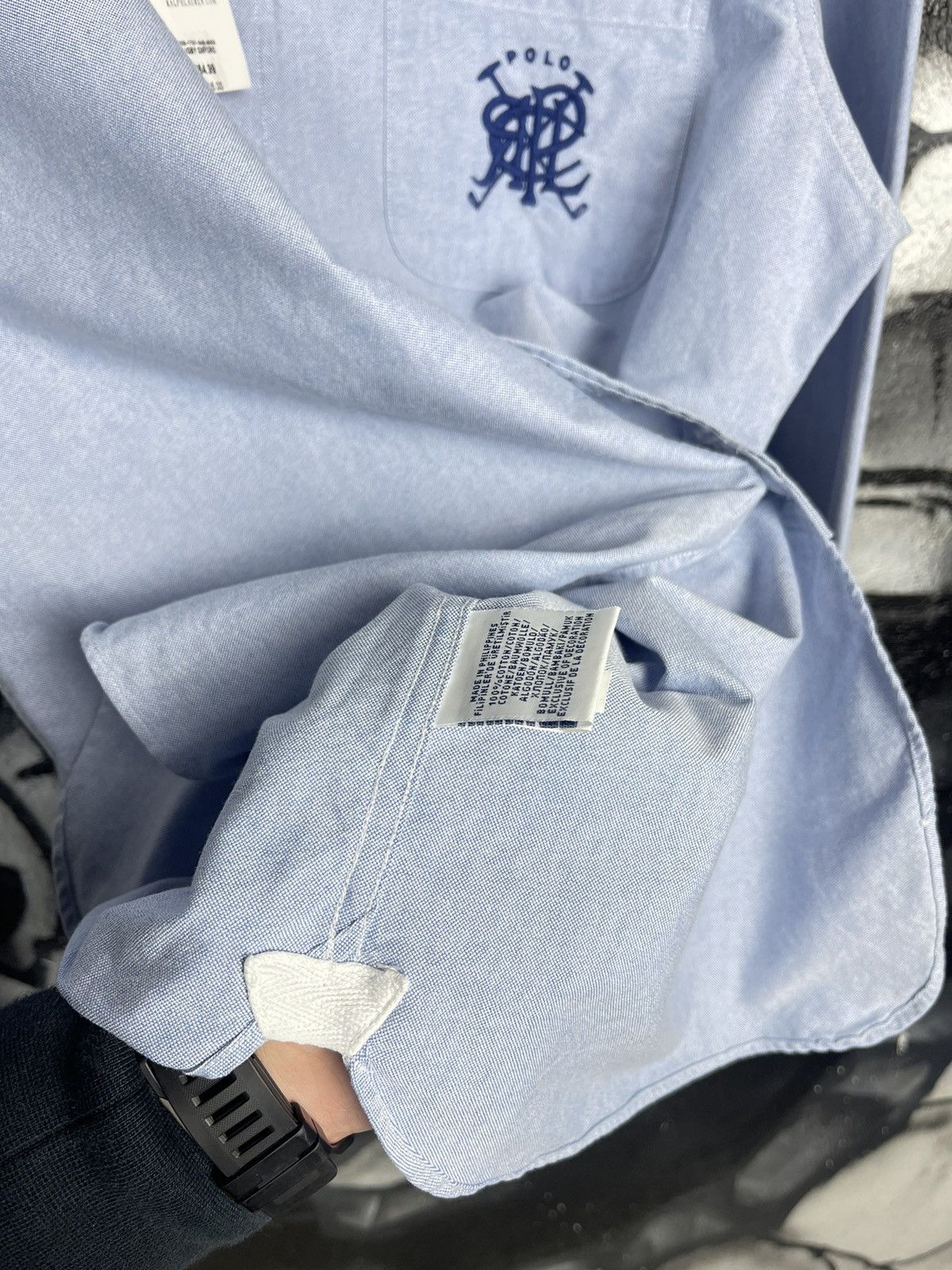 Polo Ralph Lauren Polo Ralph Lauren White Rugby Oxford Blue Shirt Men’s Size L Size US L / EU 52-54 / 3 - 13 Thumbnail