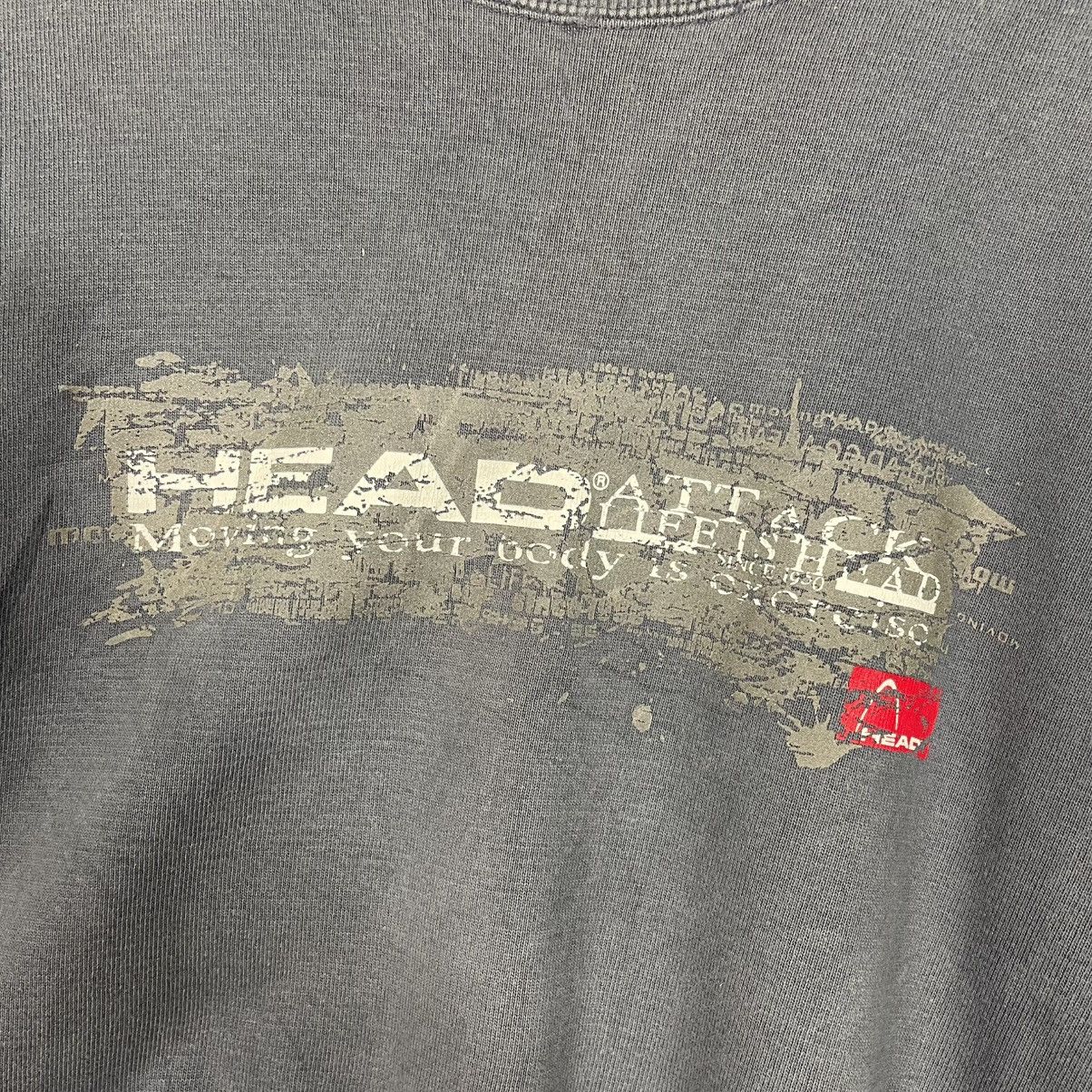 Japanese Brand Head Big Logo Crewneck Sweatshirt Size US L / EU 52-54 / 3 - 11 Thumbnail
