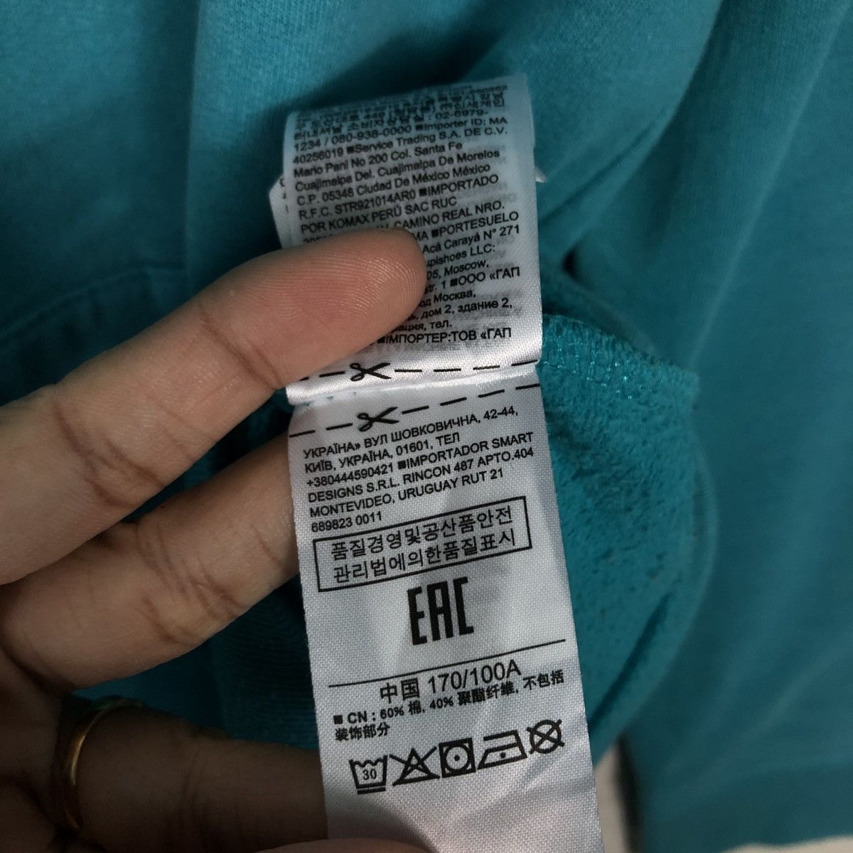 Japanese Brand 📌Vintage Hoodie Pull Over Gap Ocean Green Spell Out Size US L / EU 52-54 / 3 - 22 Thumbnail