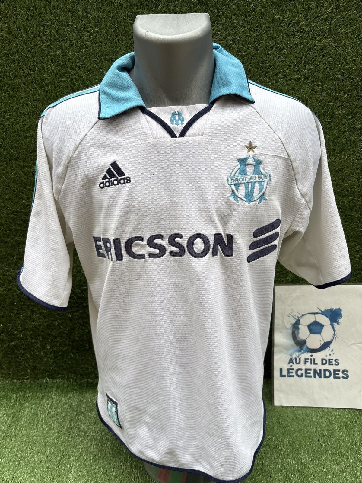 Adidas Jersey vintage marseille Size US S / EU 44-46 / 1 - 1 Thumbnail