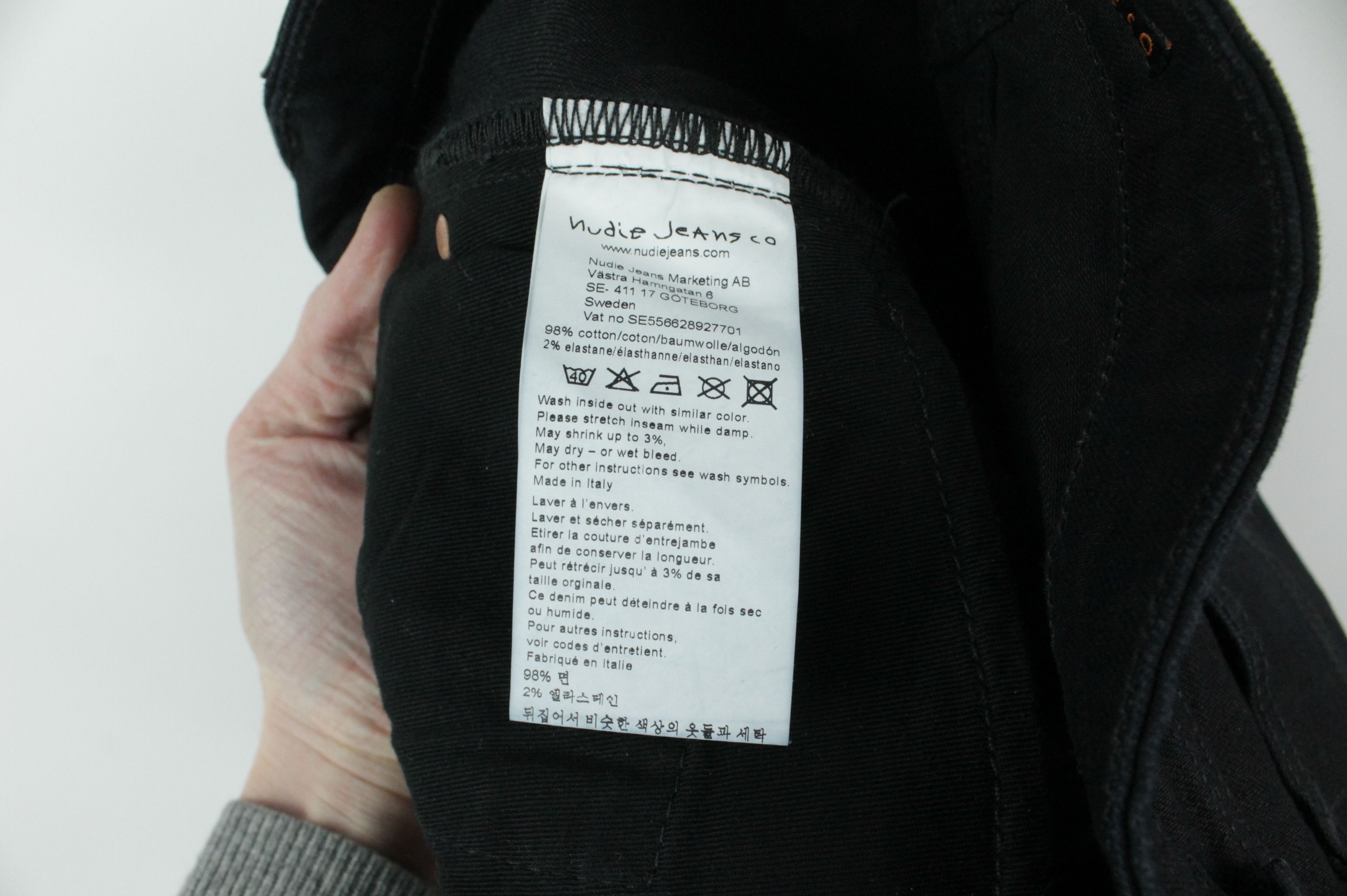 Nudie Jeans Nudie Jeans Skinny Lin Black Black Skinny Fit Women's Jeans Size 27" / US 4 / IT 40 - 12 Thumbnail