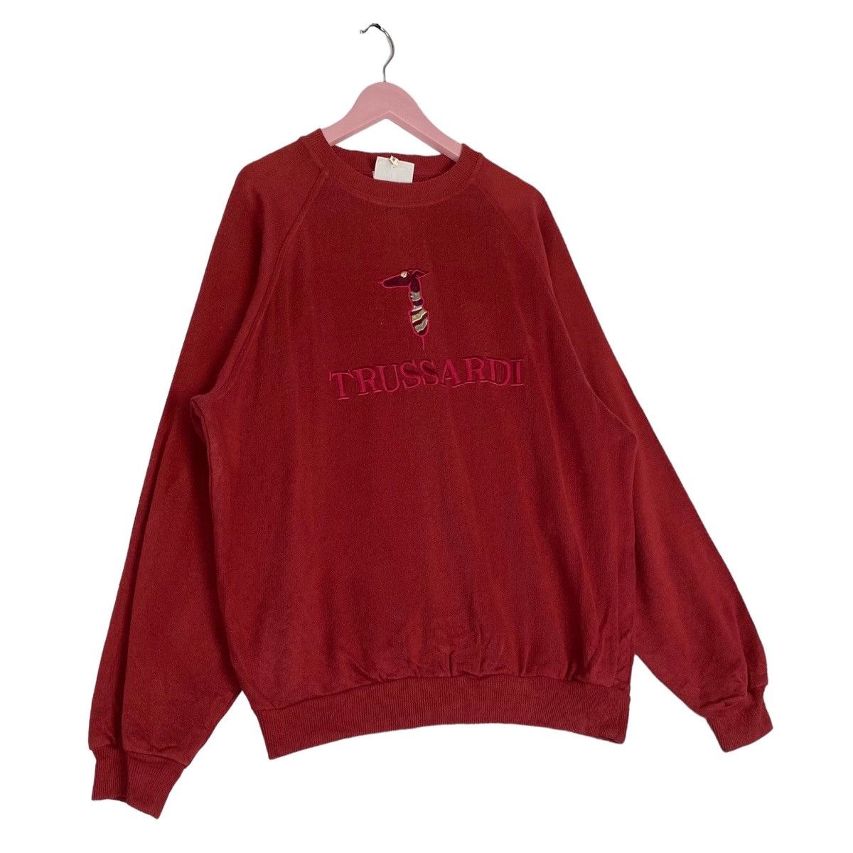 Trussardi × Vintage Vintage 90s Trussardi Sweatshirt Crewneck Size US L / EU 52-54 / 3 - 3 Thumbnail
