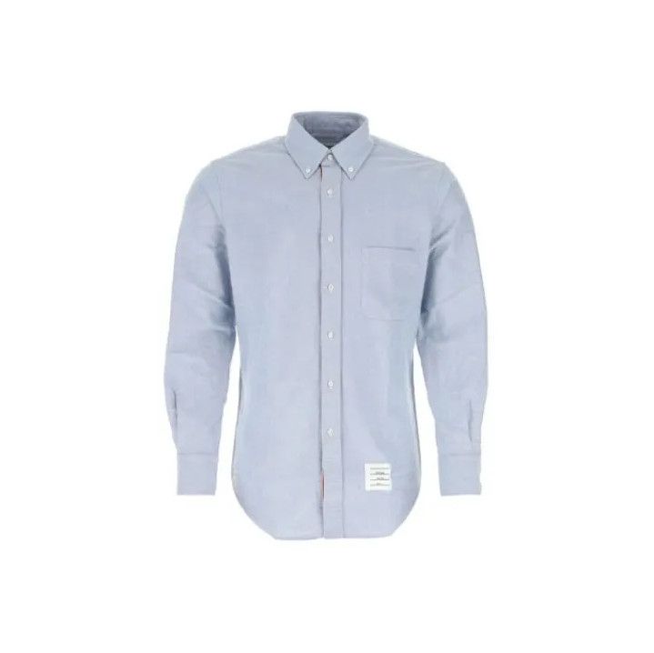 Thom Browne Thom Browne Light Blue Long Sleeve Shirt Size US XXS / EU 40 - 1 Thumbnail