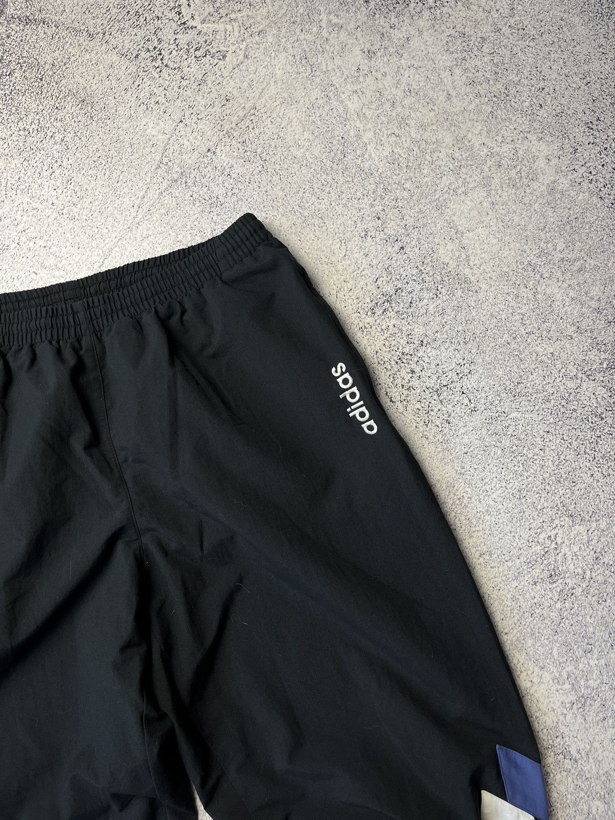 Adidas Vintage Adidas Track Pants Grape Black Nylon White Logo 90s Size US 34 / EU 50 - 5 Thumbnail