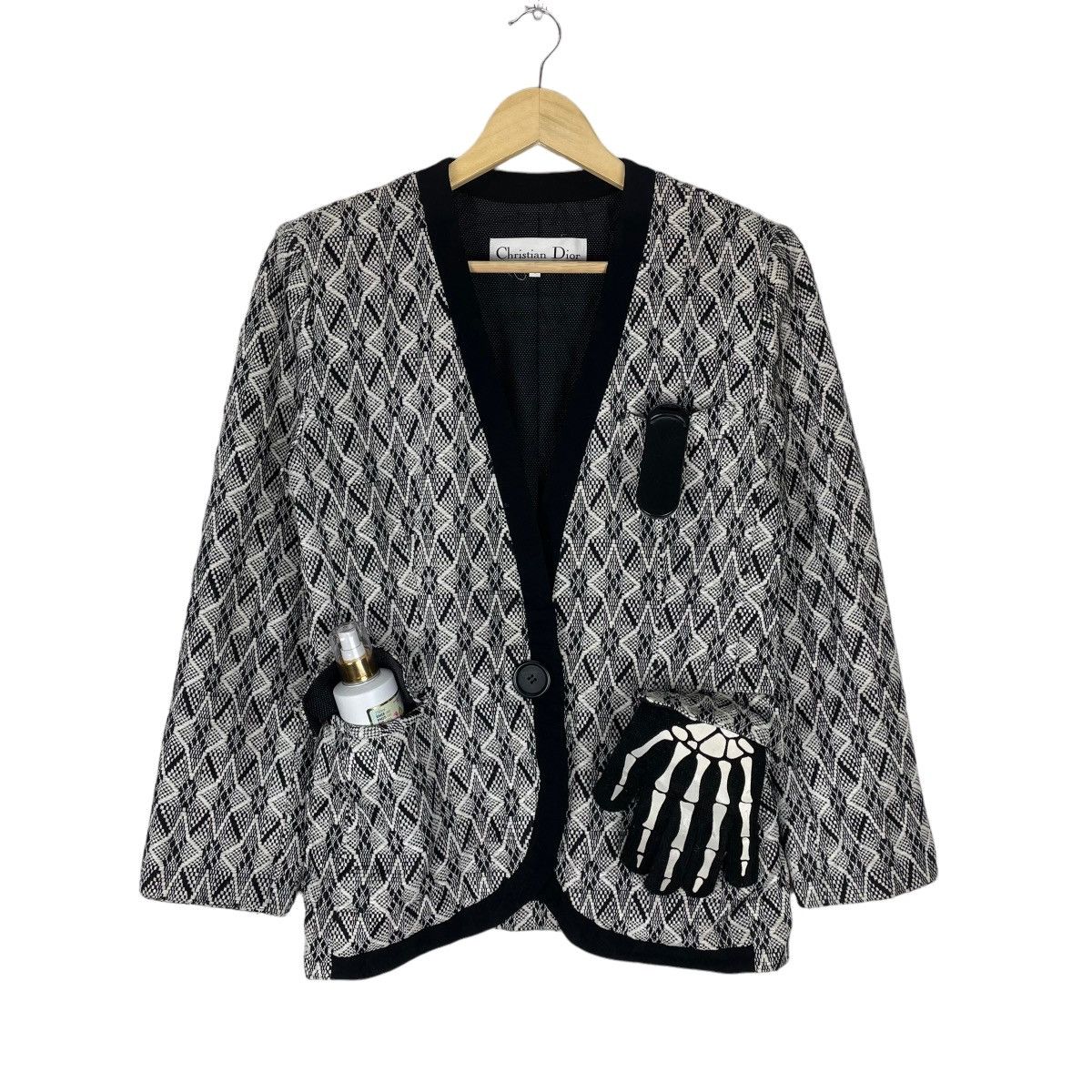 Christian Dior Monsieur ☀️CHRISTIAN DIOR POP ART SINGLE BUTTON JACKET Size M / US 6-8 / IT 42-44 - 1 Thumbnail