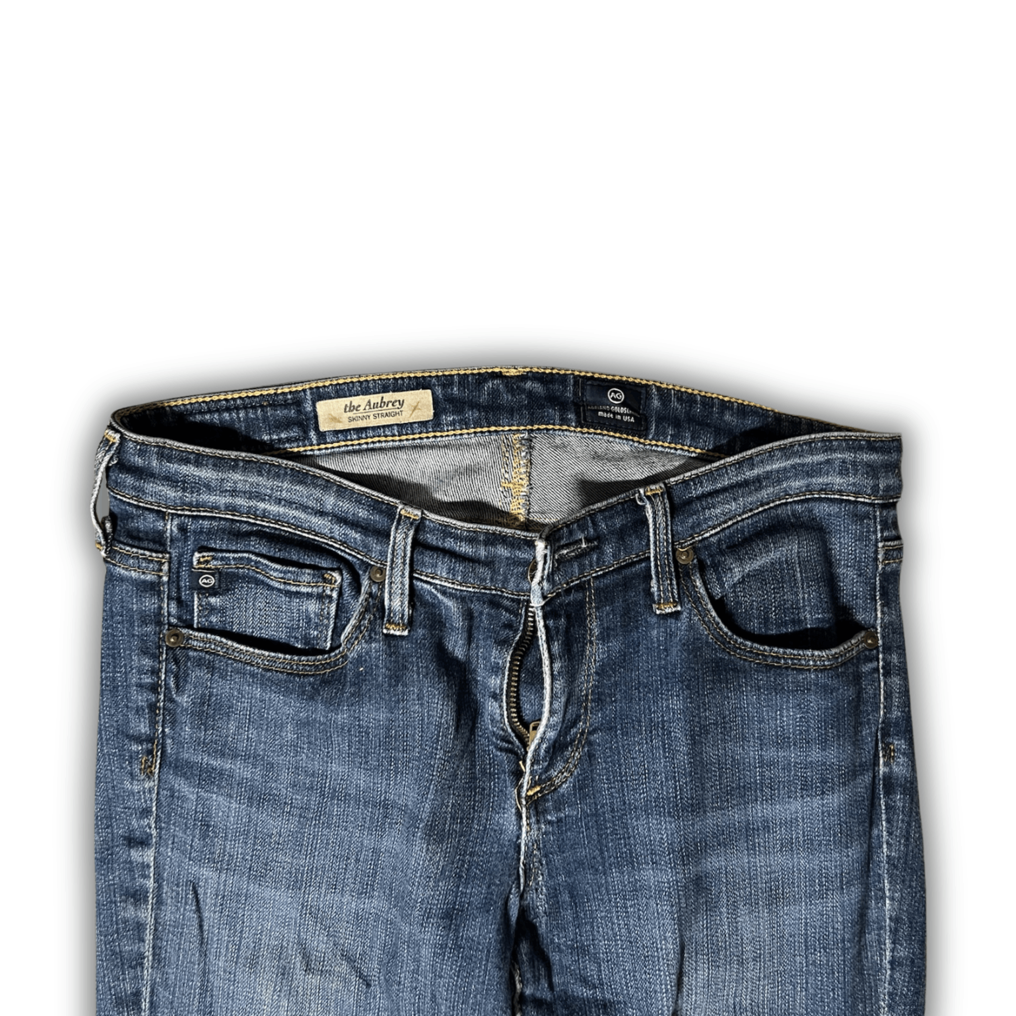AG Adriano Goldschmied Adriano Goldschmied The Aubrey Skinny Straight Jeans Size 27 Size 27" / US 4 / IT 40 - 4 Thumbnail