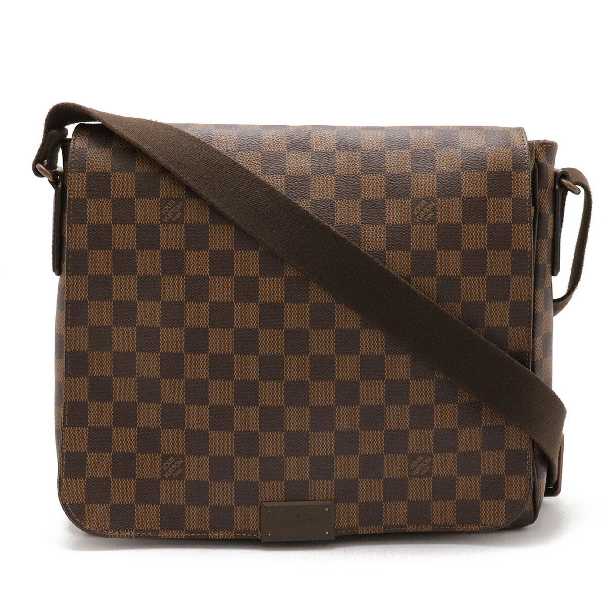 Louis Vuitton Damier District Mm Shoulder Bag N41212 in Brown, Women's
