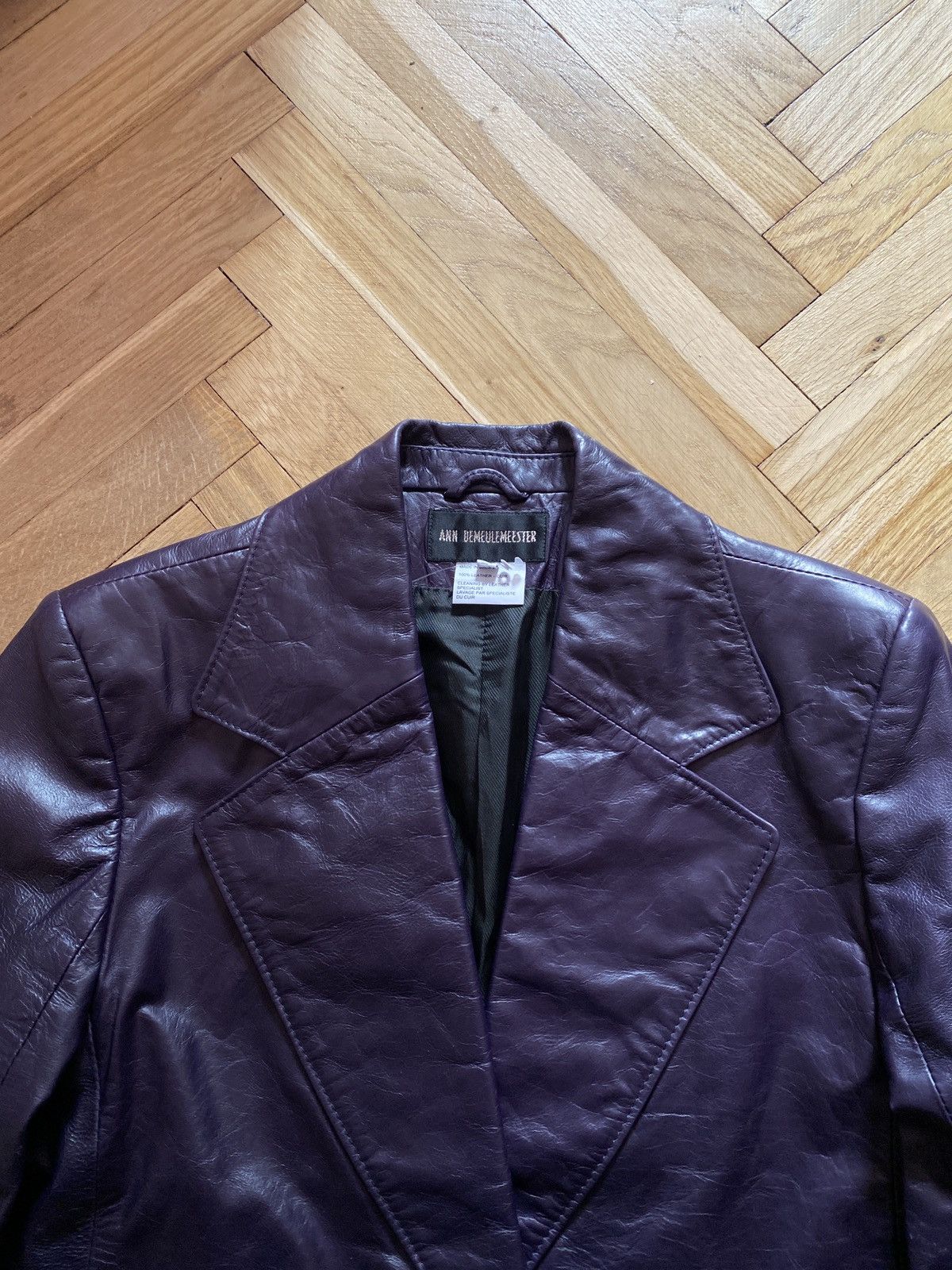 Ann Demeulemeester Archive SS01 Ann Demeulemeester Leather Distressed Blazer Size S / US 4 / IT 40 - 5 Thumbnail