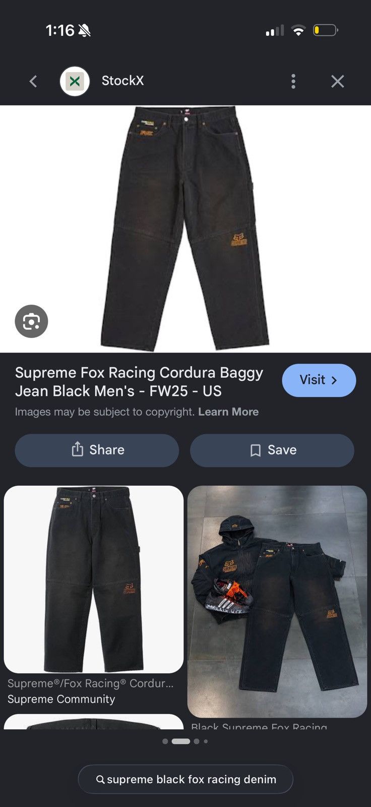 Fox Racing × Supreme Supreme fox racing denim Size US 30 / EU 46 - 5 Thumbnail