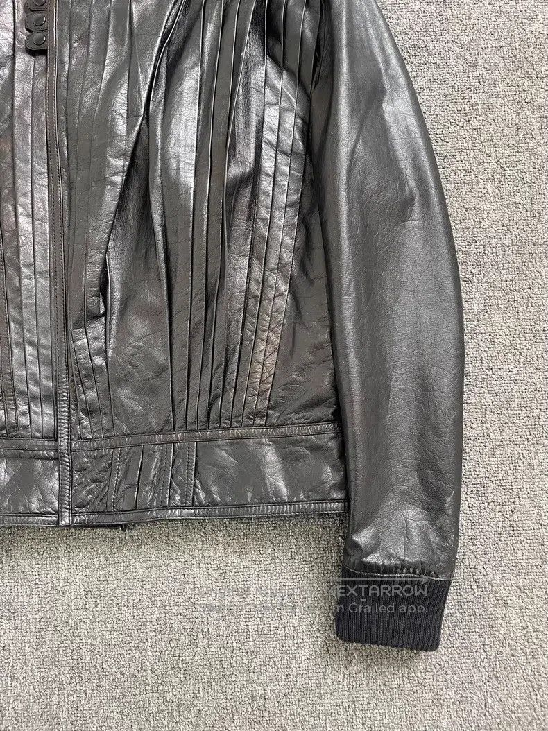 Dior Dior Pleated Bellows Crack Leather Jacket Size US S / EU 44-46 / 1 - 2 Thumbnail